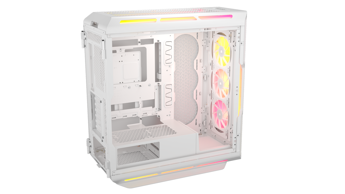 CORSAIR - Corsair iCUE LINK 5000T LX RGB Mid-Tower PC Case - White