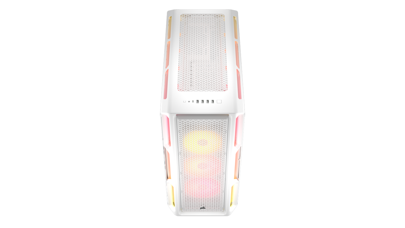 CORSAIR - Corsair iCUE LINK 5000T LX RGB Mid-Tower PC Case - White