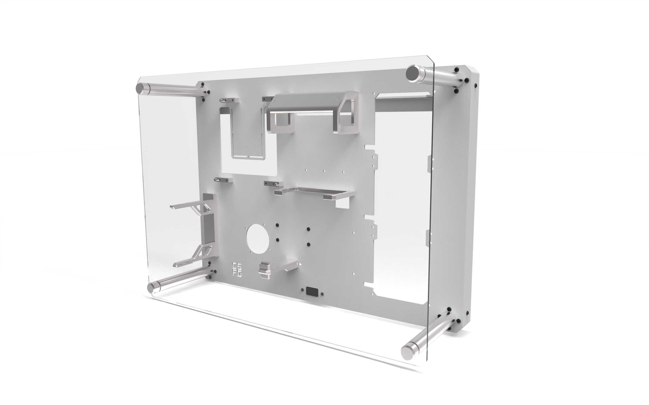 csfg-creative-solutions-for-gamers - CSFG Creative Solutions For Gamers Frostbite M-ITX Wall mounted Chassis - White