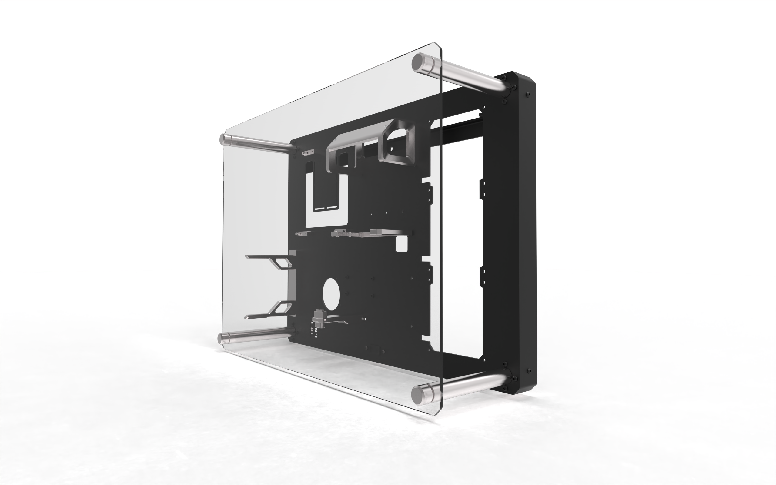 csfg-creative-solutions-for-gamers - CSFG Creative Solutions For Gamers Frostbite M-ITX Wall mounted Chassis - Black