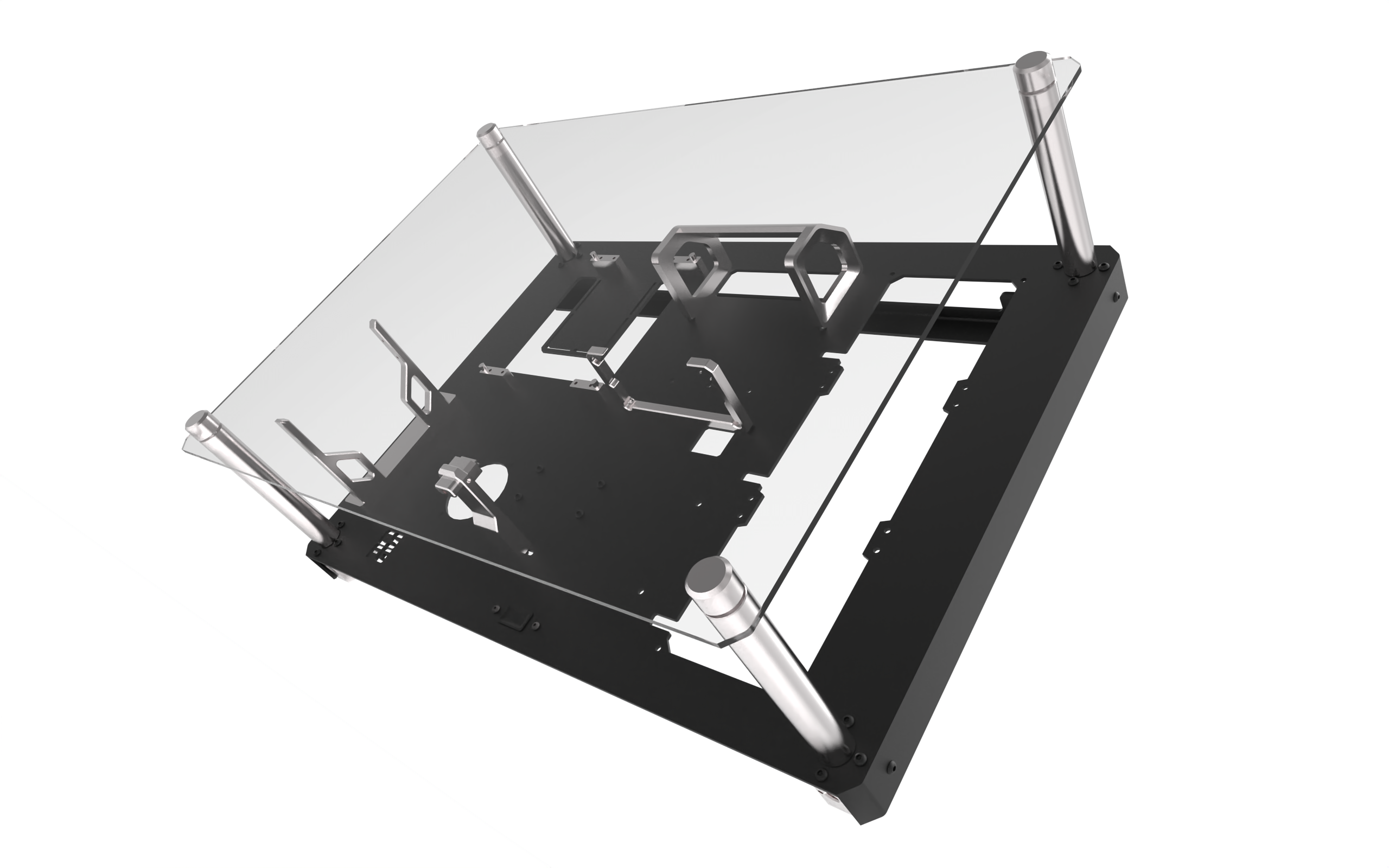 csfg-creative-solutions-for-gamers - CSFG Creative Solutions For Gamers Frostbite M-ITX Wall mounted Chassis - Black
