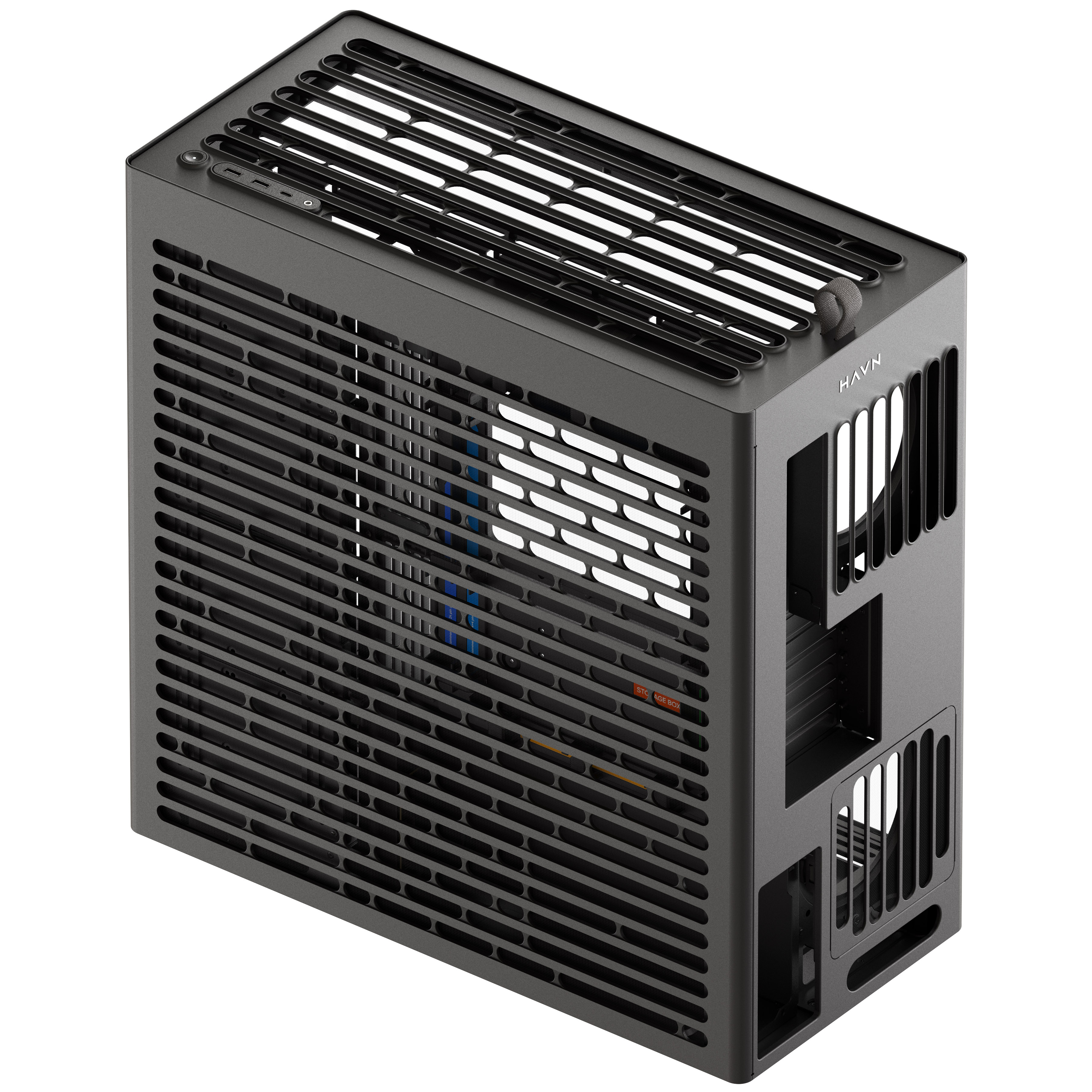 HAVN - HAVN HS420 Premium Mid Tower Case - Black