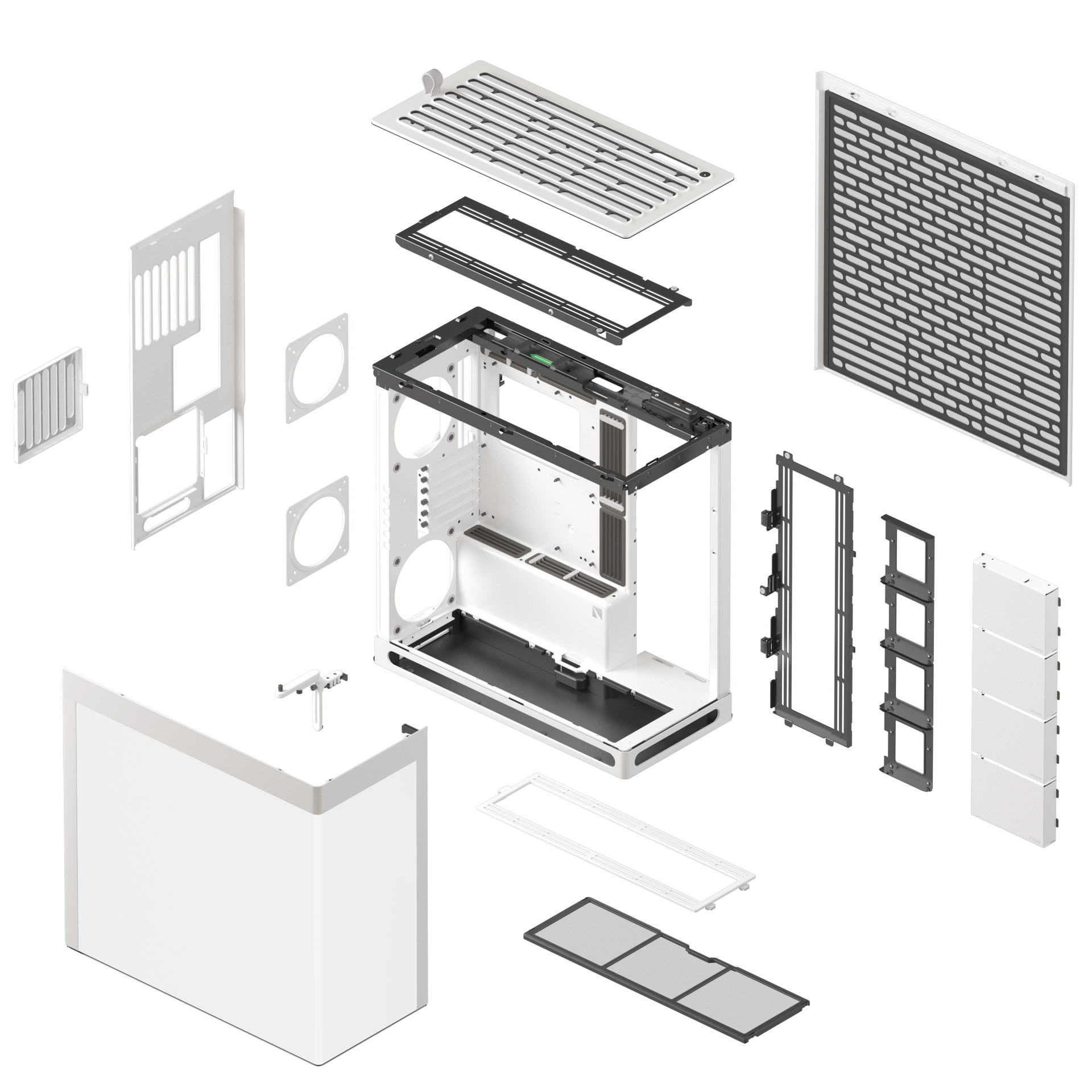 HAVN - HAVN HS420 Premium Mid Tower Case - White