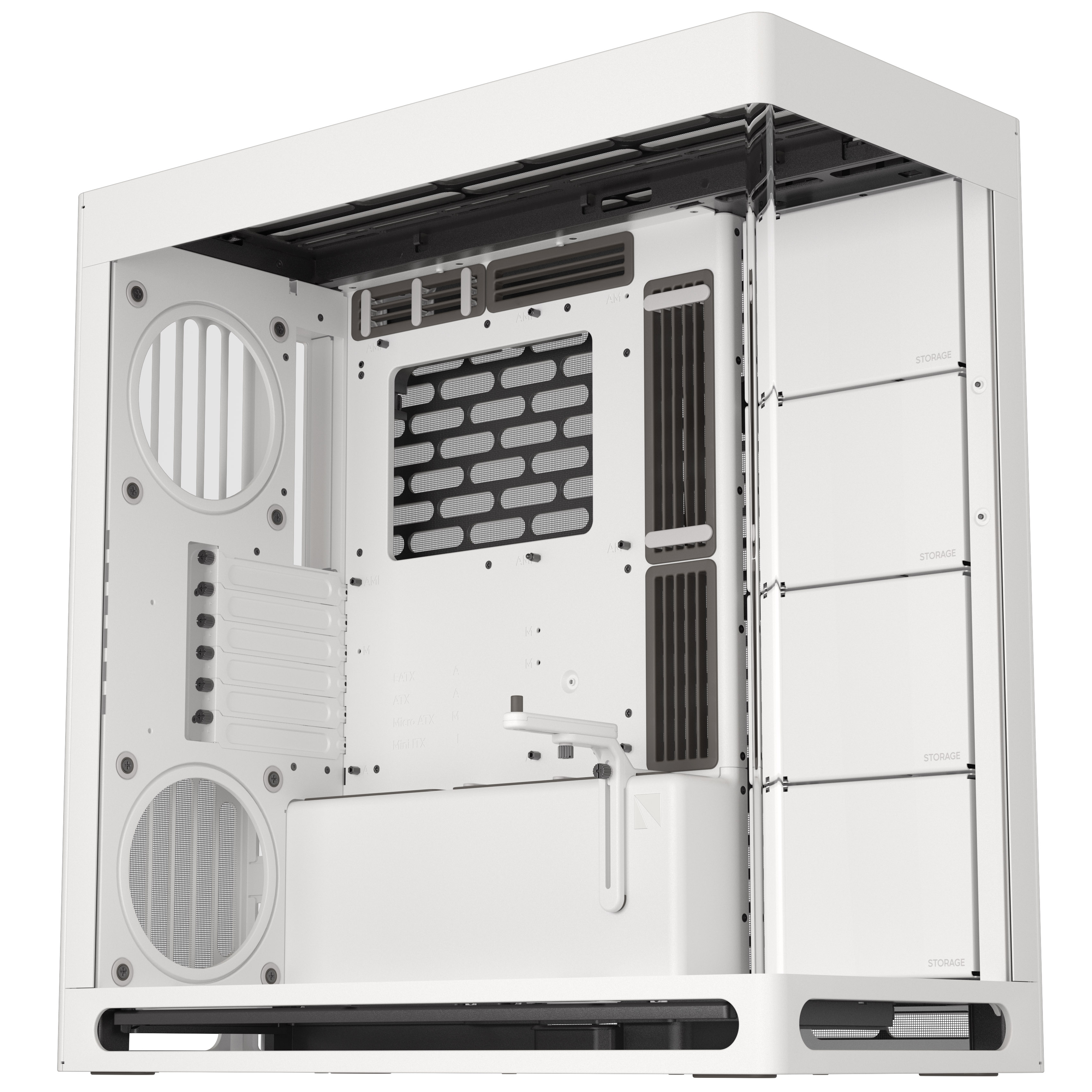 HAVN HS420 Premium Mid Tower Case - White