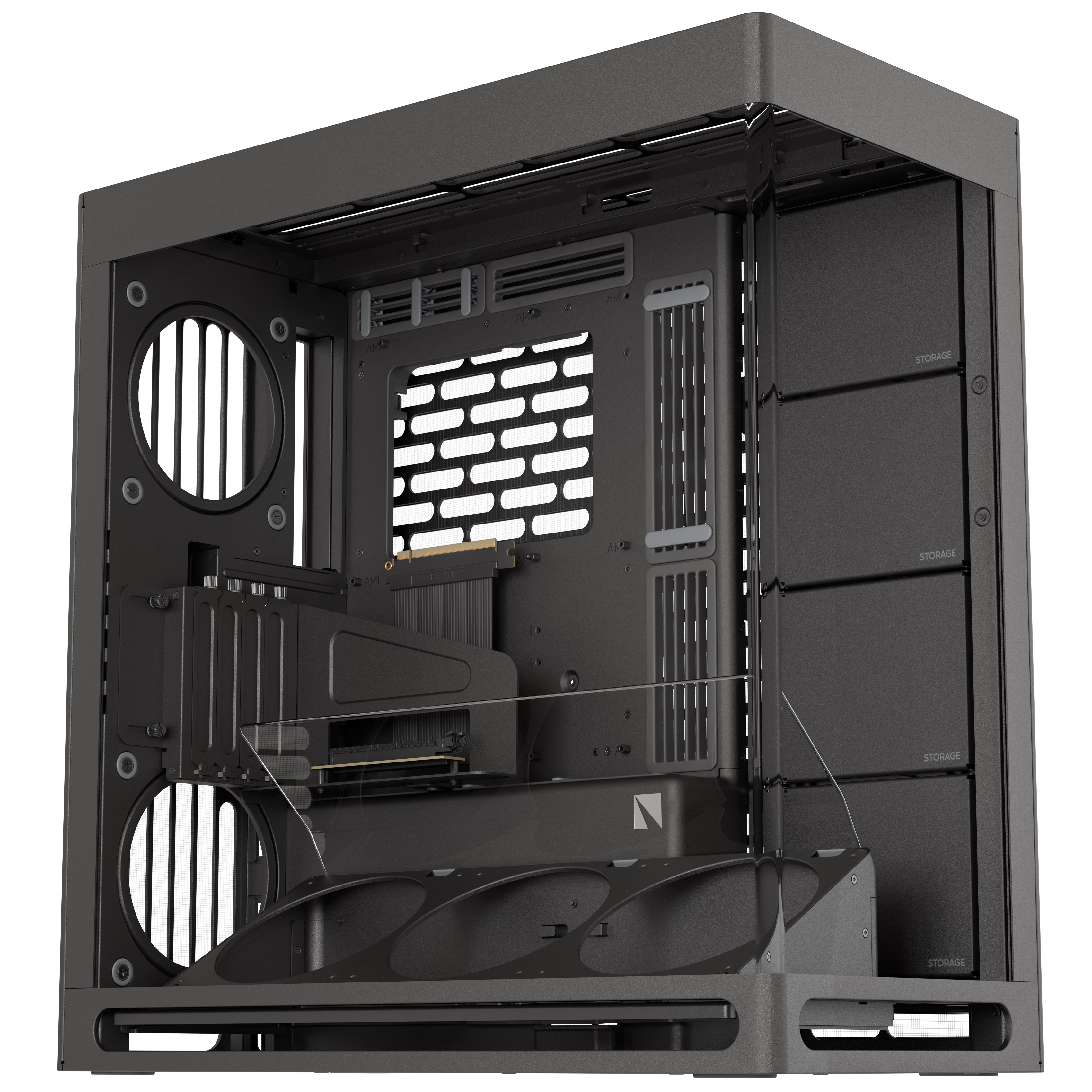 HAVN - HAVN HS420 VGPU Premium Mid Tower Case - Black