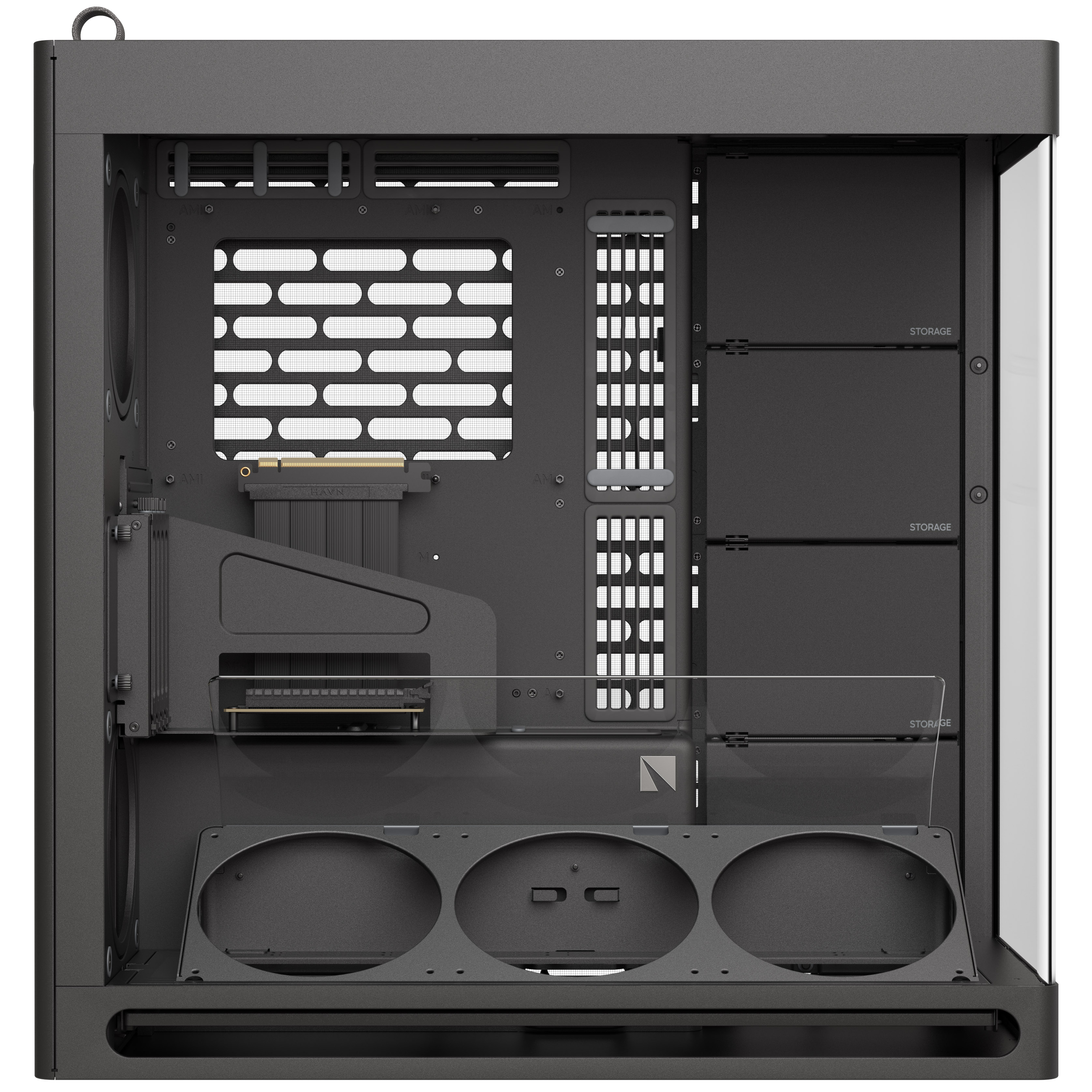 HAVN - HAVN HS420 VGPU Premium Mid Tower Case - Black