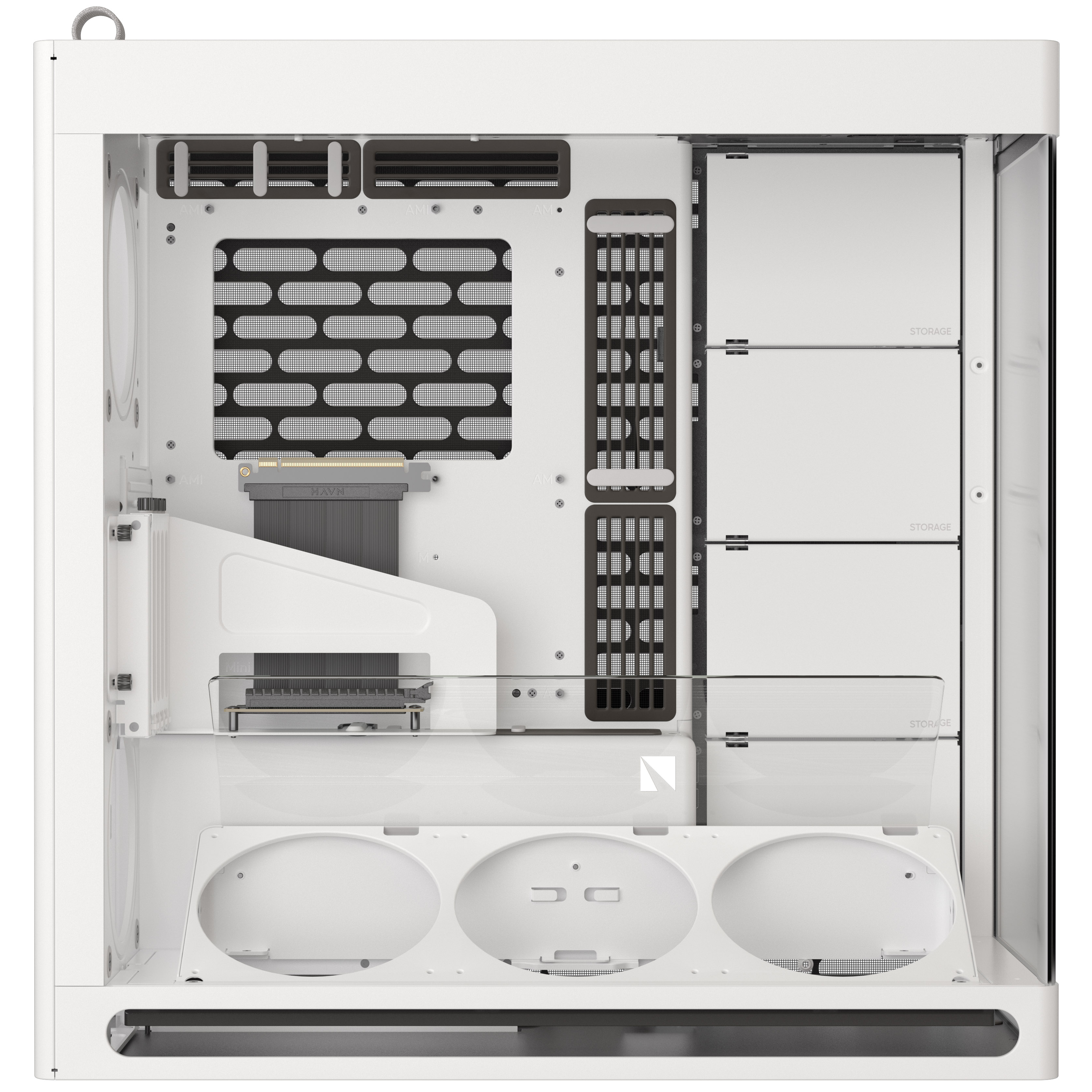 HAVN - HAVN HS420 VGPU Premium Mid Tower Case - White