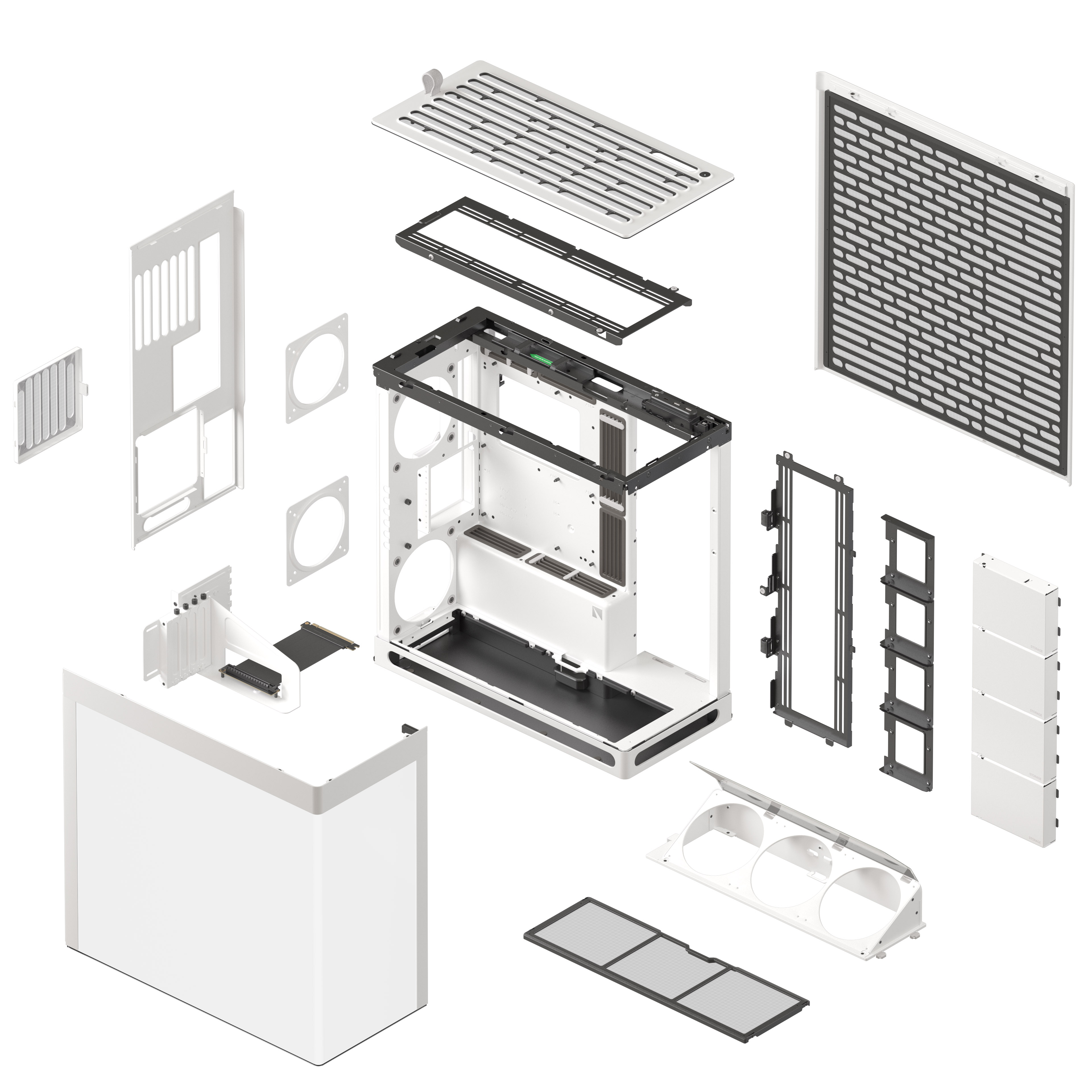 HAVN - HAVN HS420 VGPU Premium Mid Tower Case - White