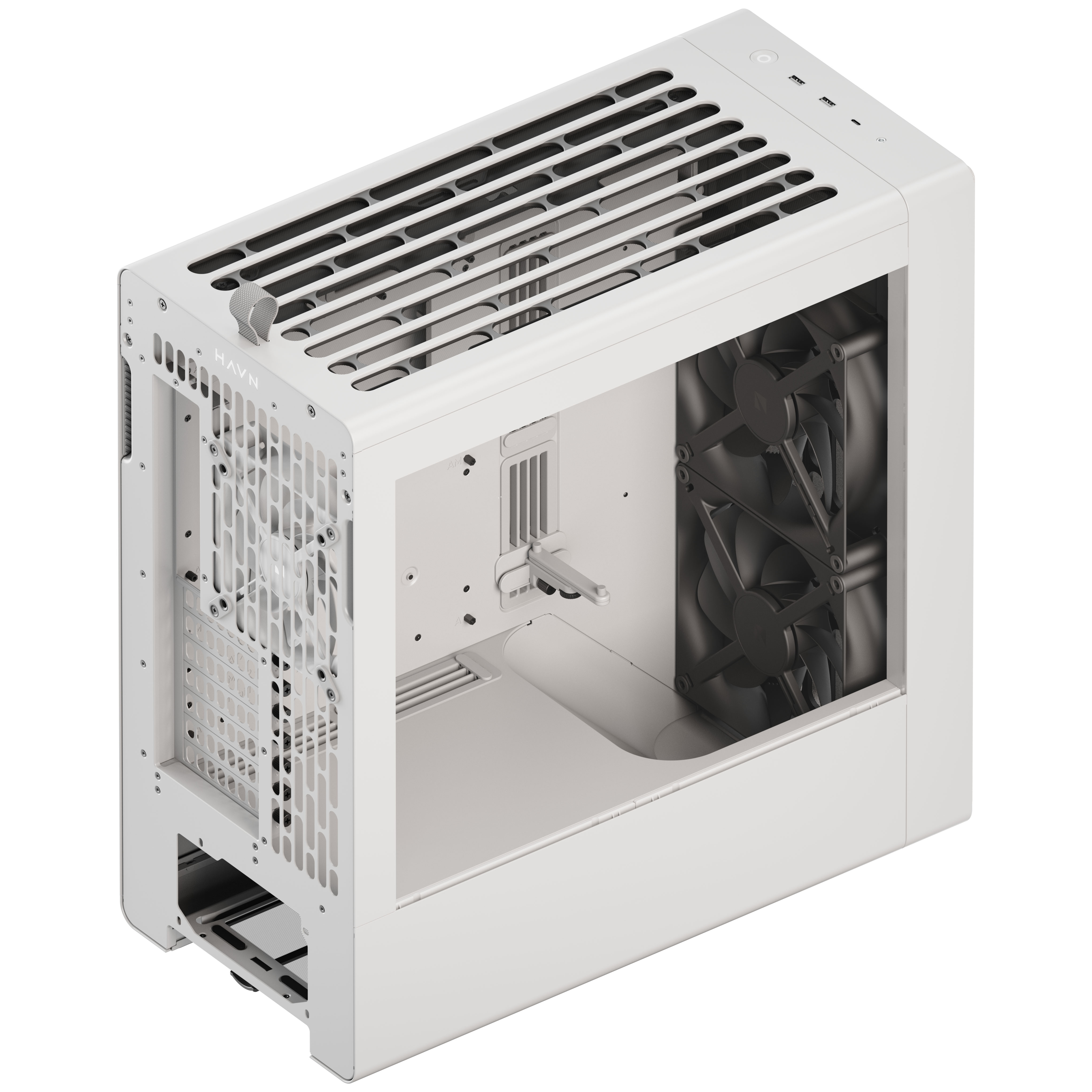 HAVN - HAVN BF 360 Flow Premium Mid Tower Case - White