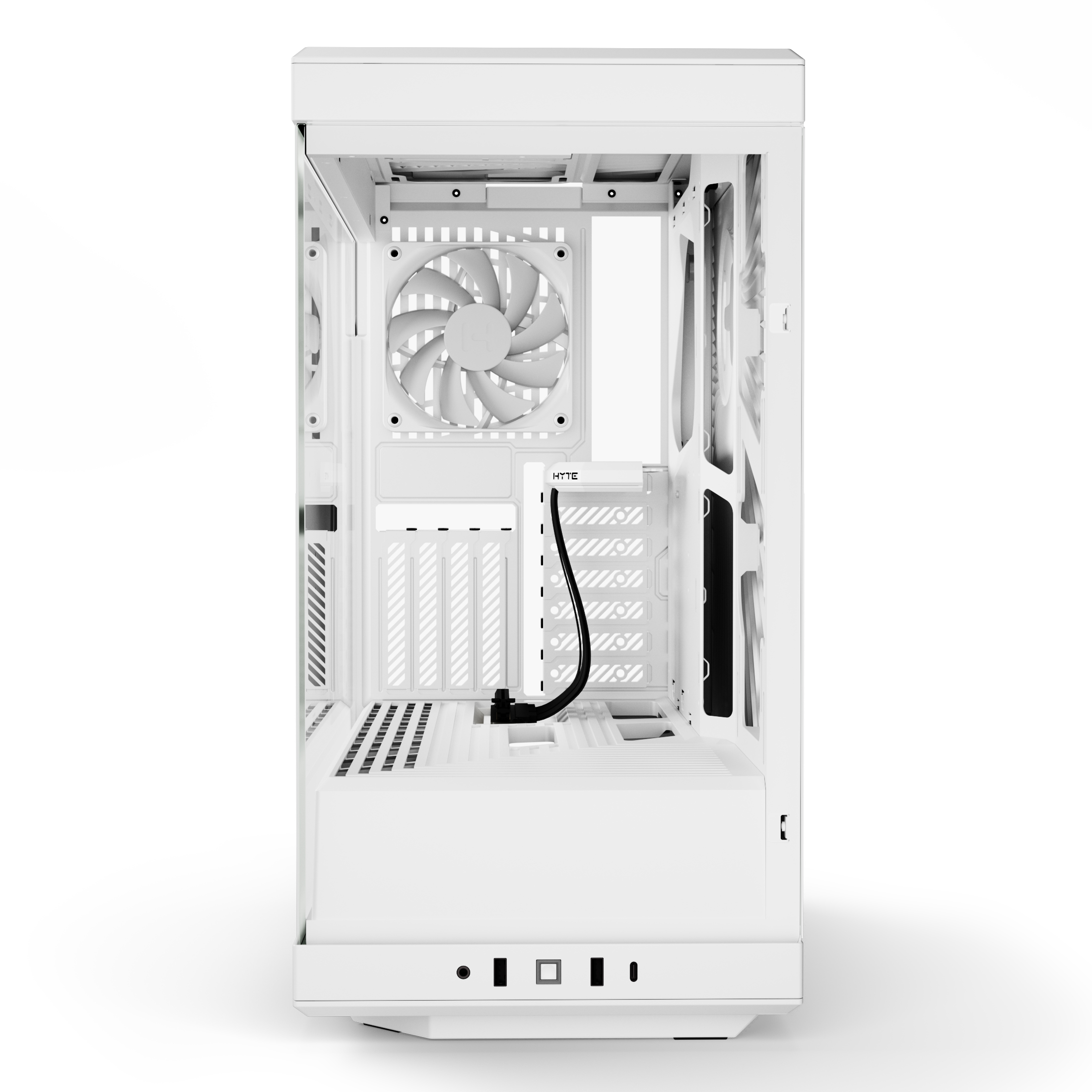 HYTE - HYTE Y40 Mid-Tower ATX Case - Snow White