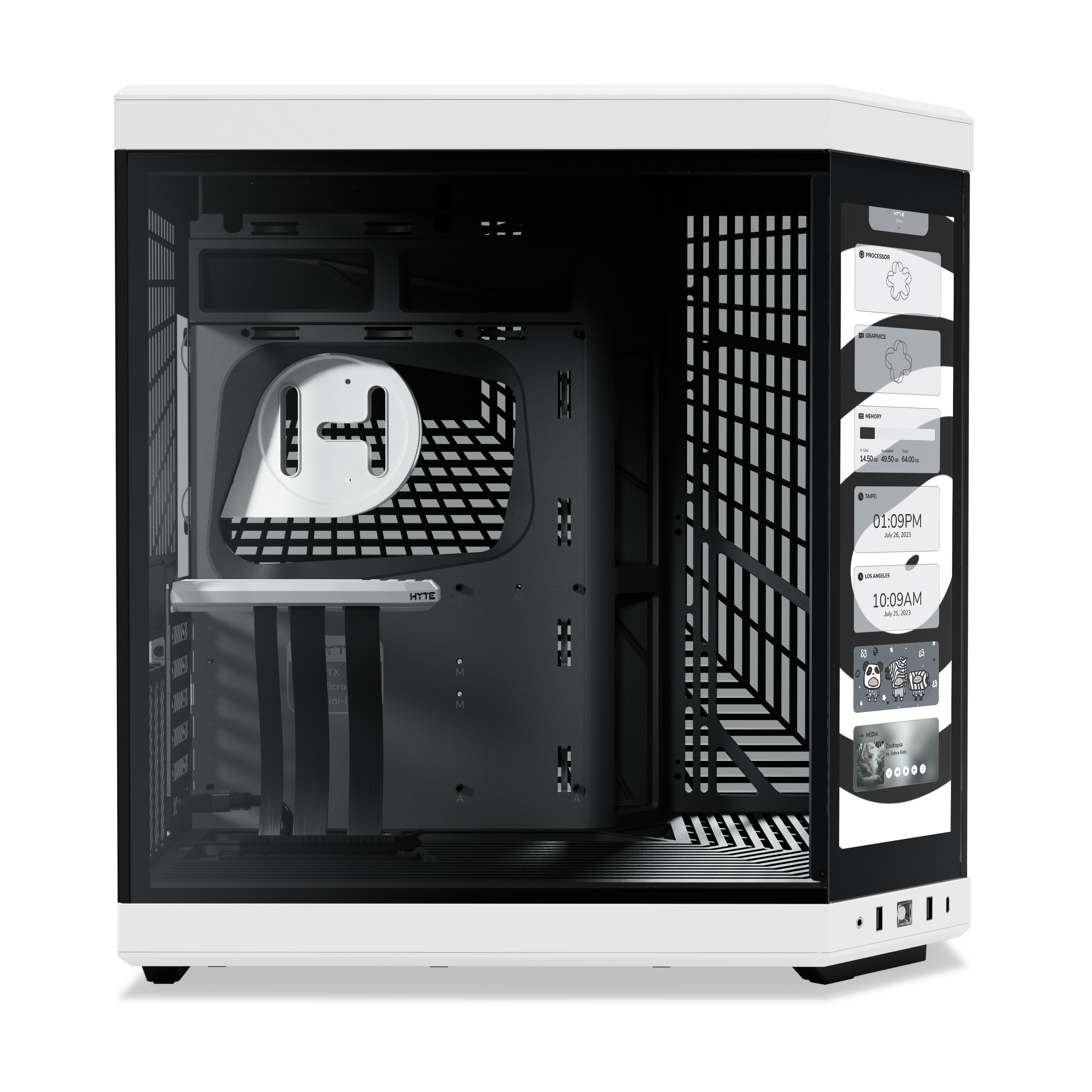 HYTE Y70 Touch is a stylish new PC case with a high-resolution 14-inch '4K'  touchscreen