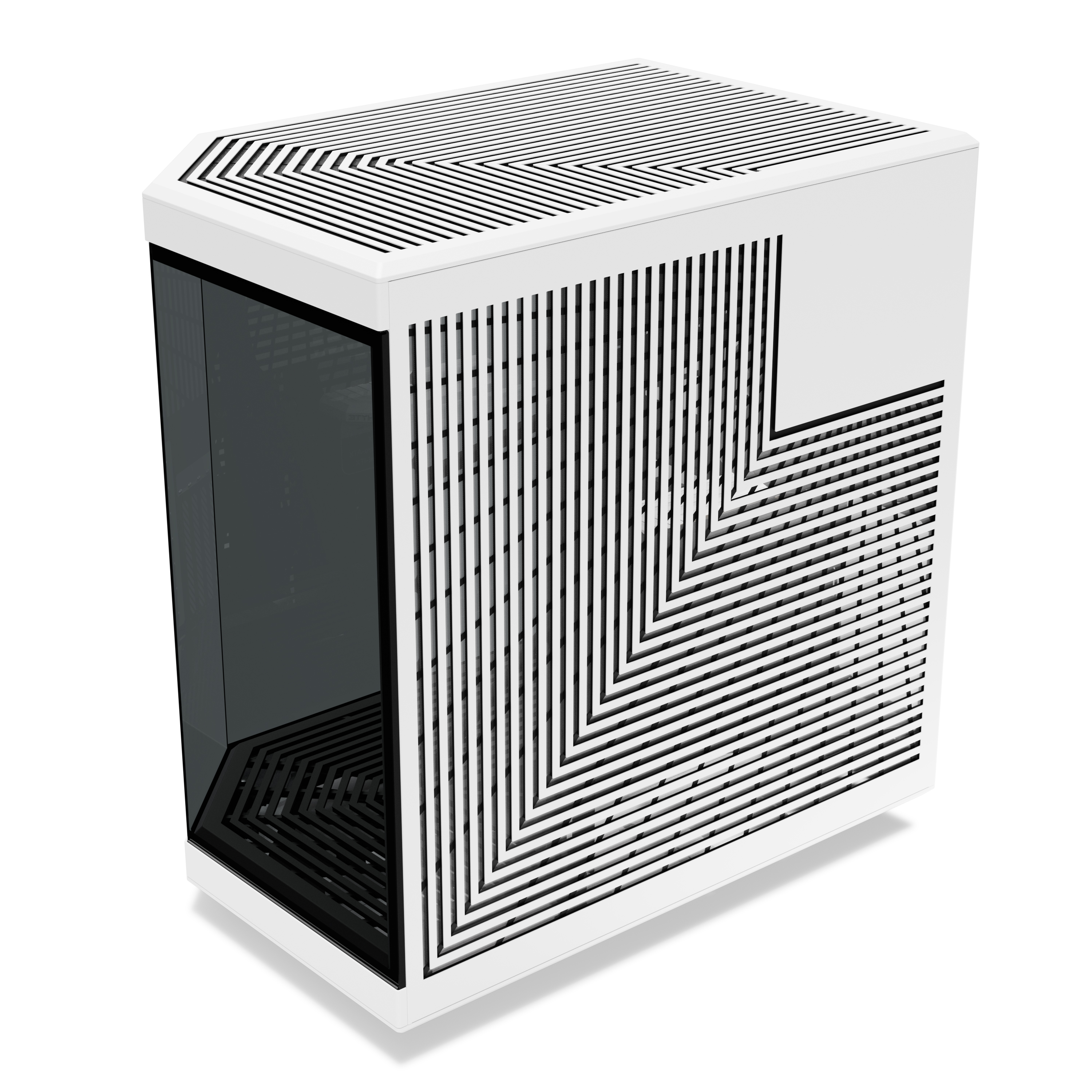 HYTE - HYTE Y70 Dual Chamber Mid-Tower ATX Case - White/Black