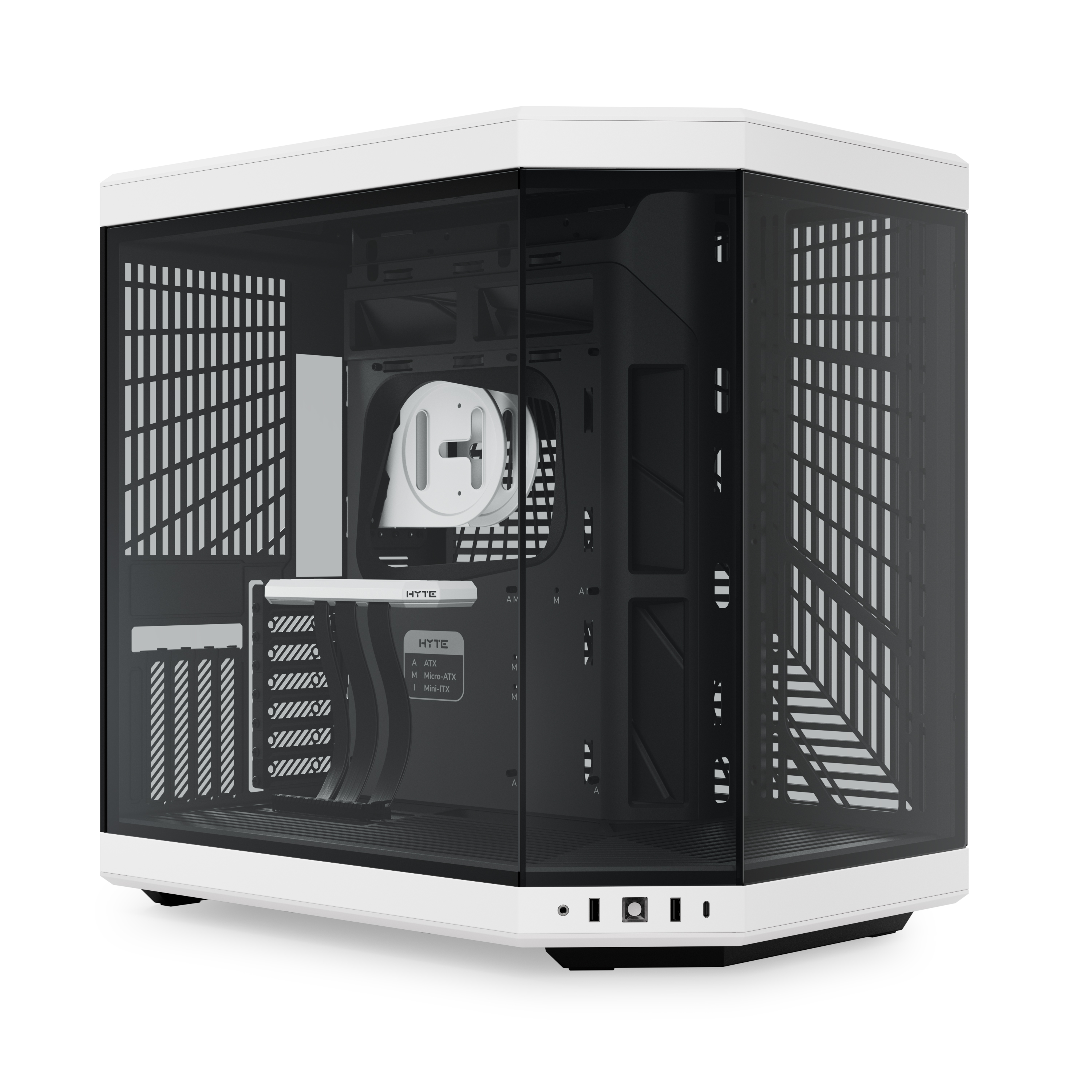 HYTE Y70 Dual Chamber Mid-Tower ATX Case - White/Black