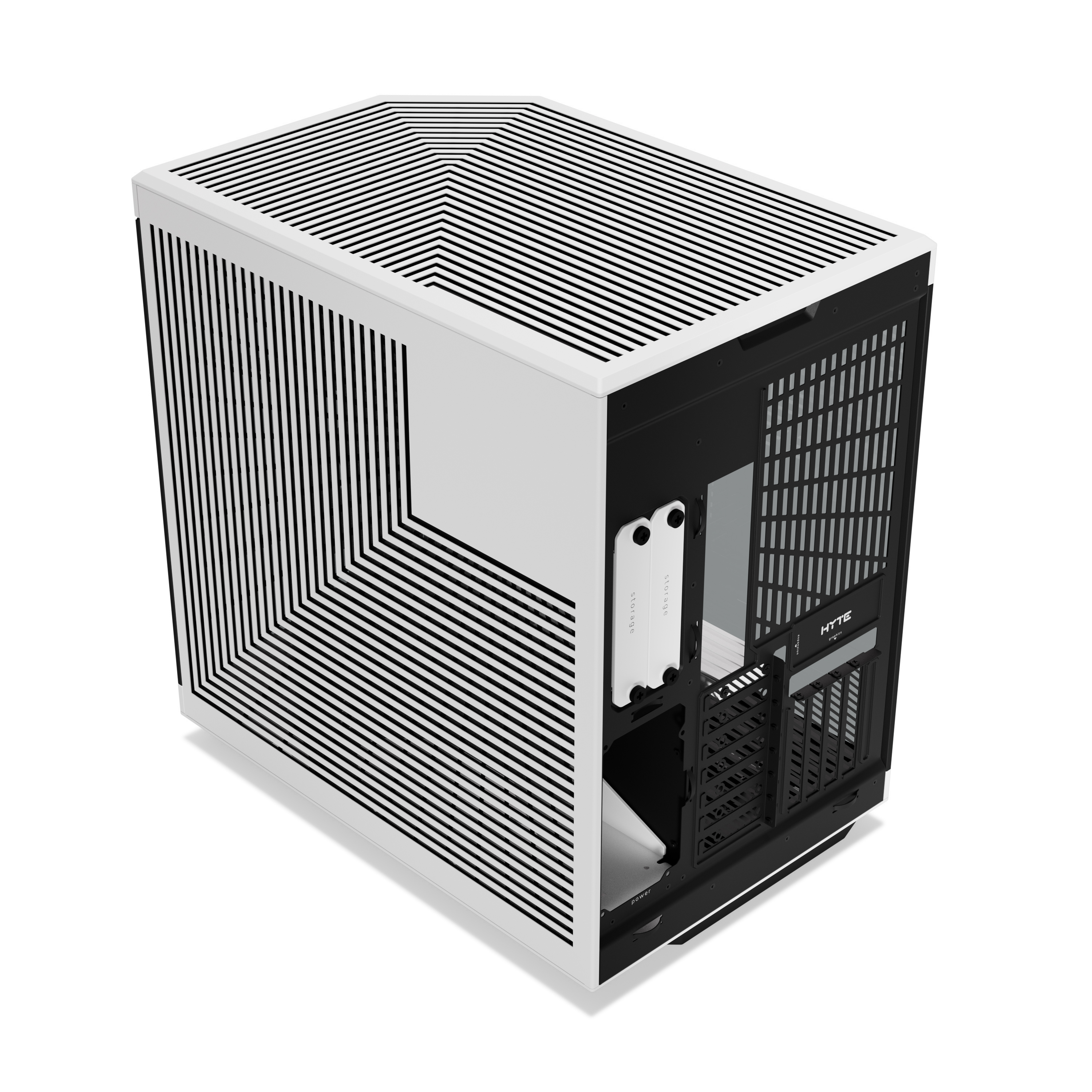 HYTE - HYTE Y70 Dual Chamber Mid-Tower ATX Case - White/Black