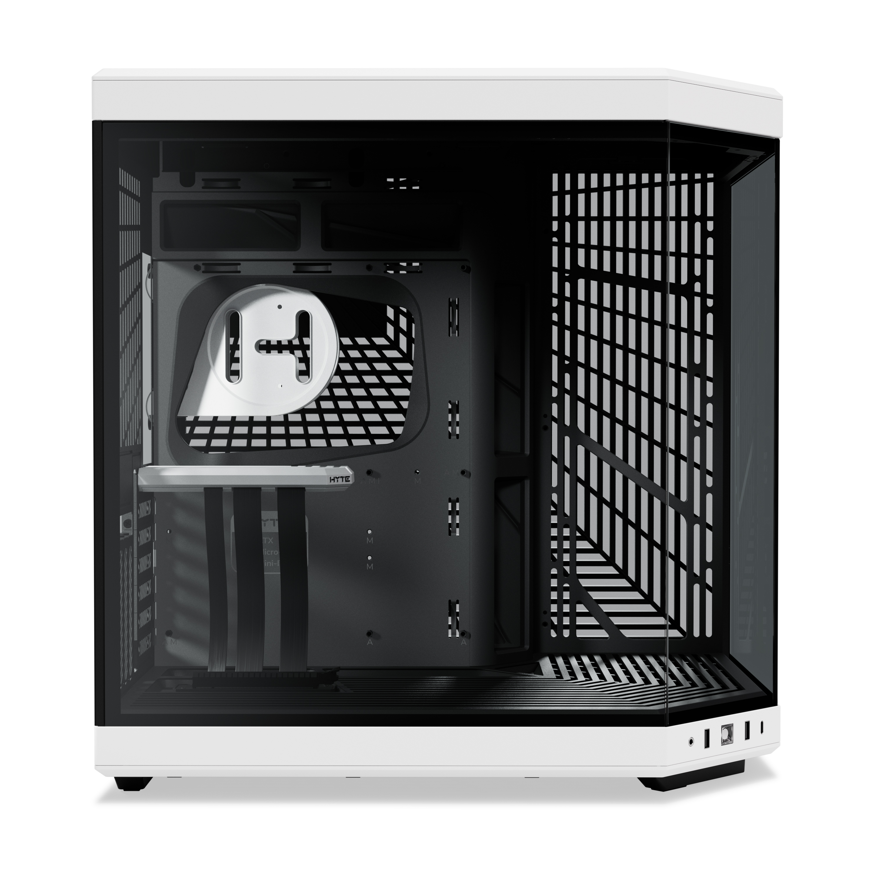 HYTE - HYTE Y70 Dual Chamber Mid-Tower ATX Case - White/Black