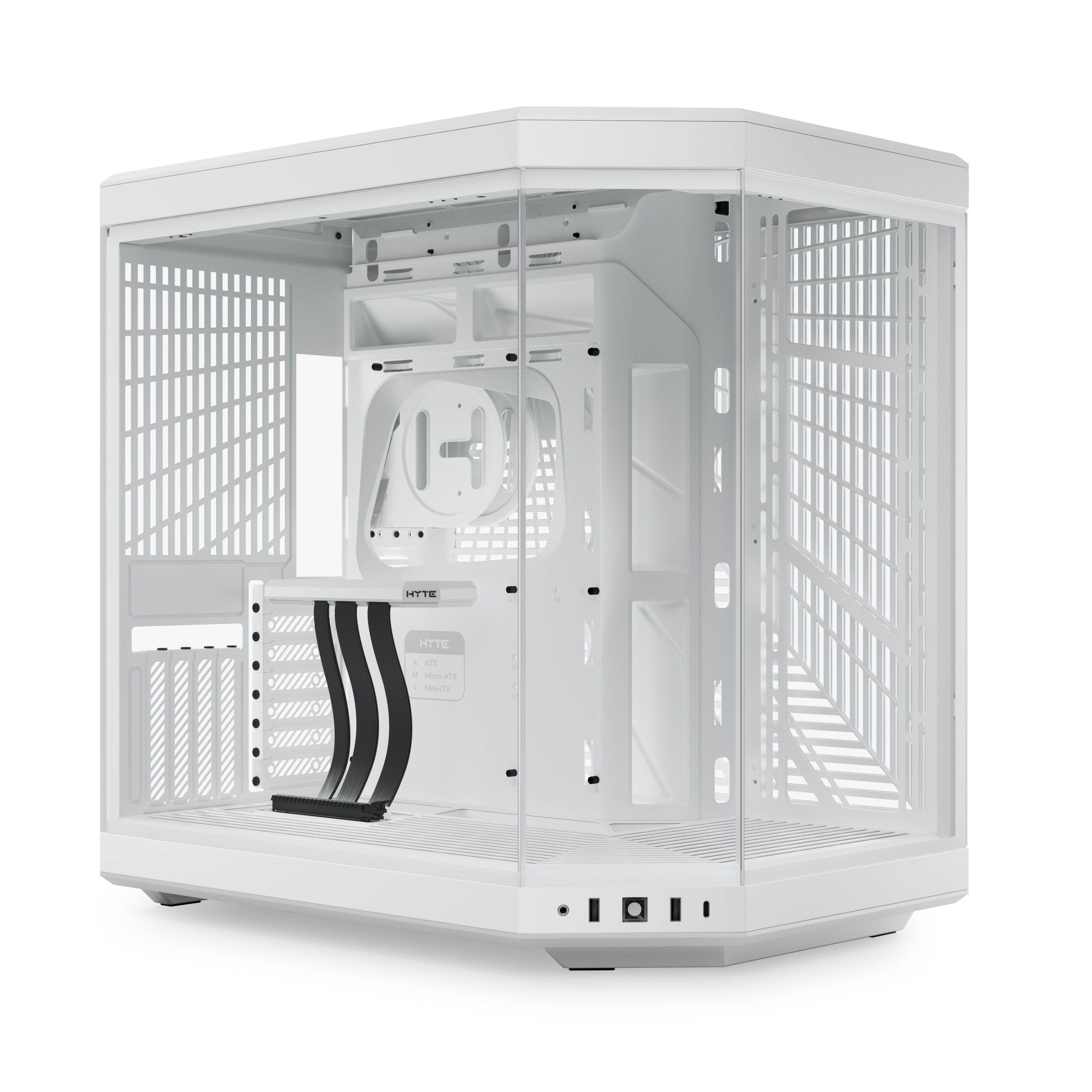 HYTE Y70 Dual Chamber Mid-Tower ATX Case - Snow White