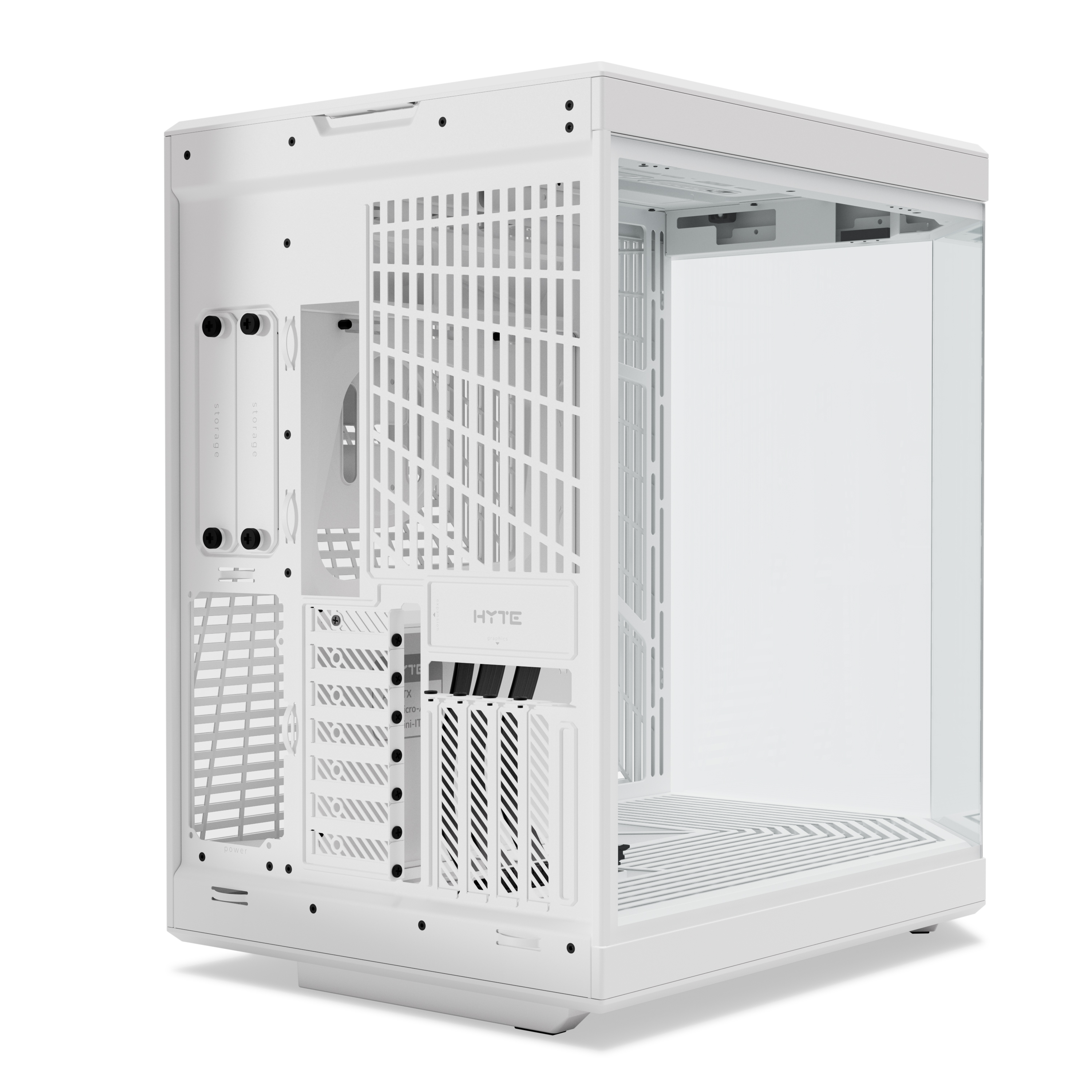 HYTE - HYTE Y70 Dual Chamber Mid-Tower ATX Case - Snow White