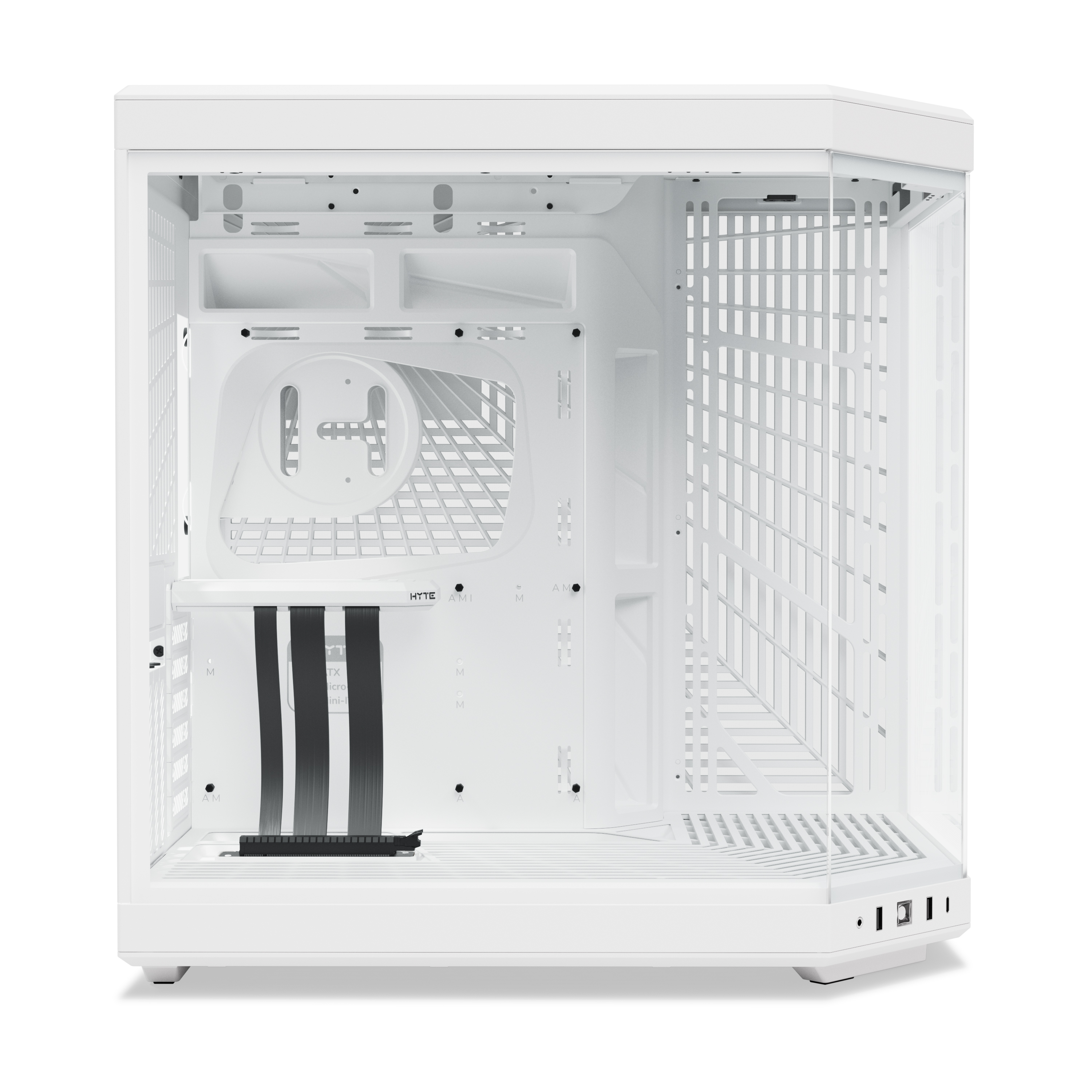 HYTE - HYTE Y70 Dual Chamber Mid-Tower ATX Case - Snow White