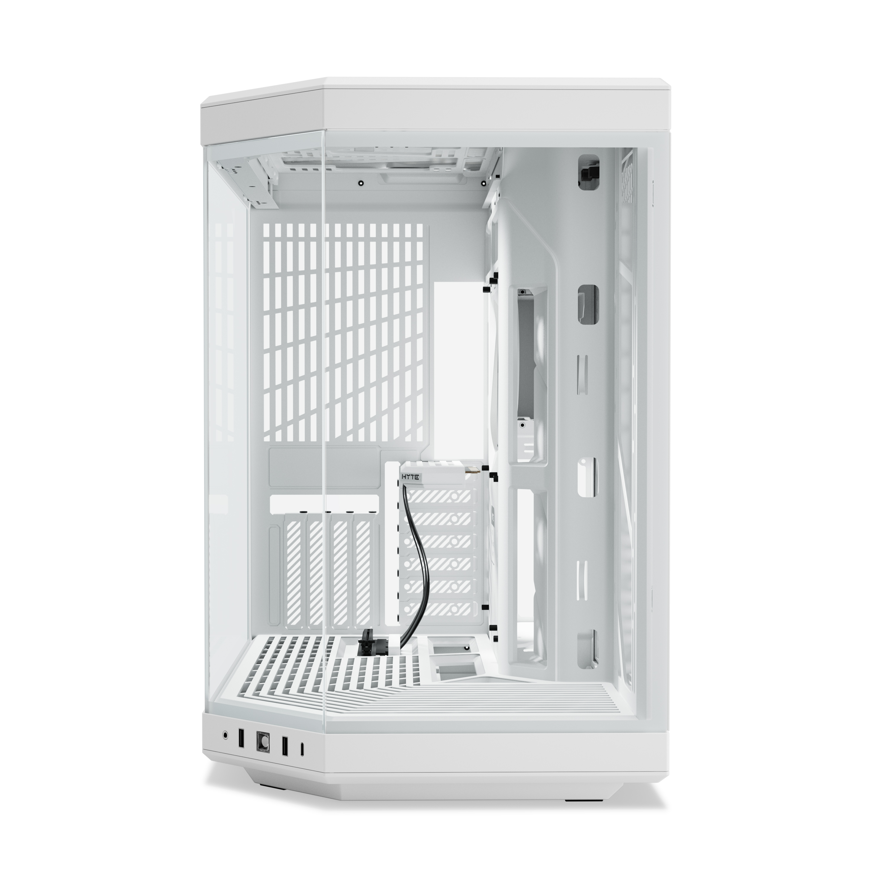 HYTE - HYTE Y70 Dual Chamber Mid-Tower ATX Case - Snow White