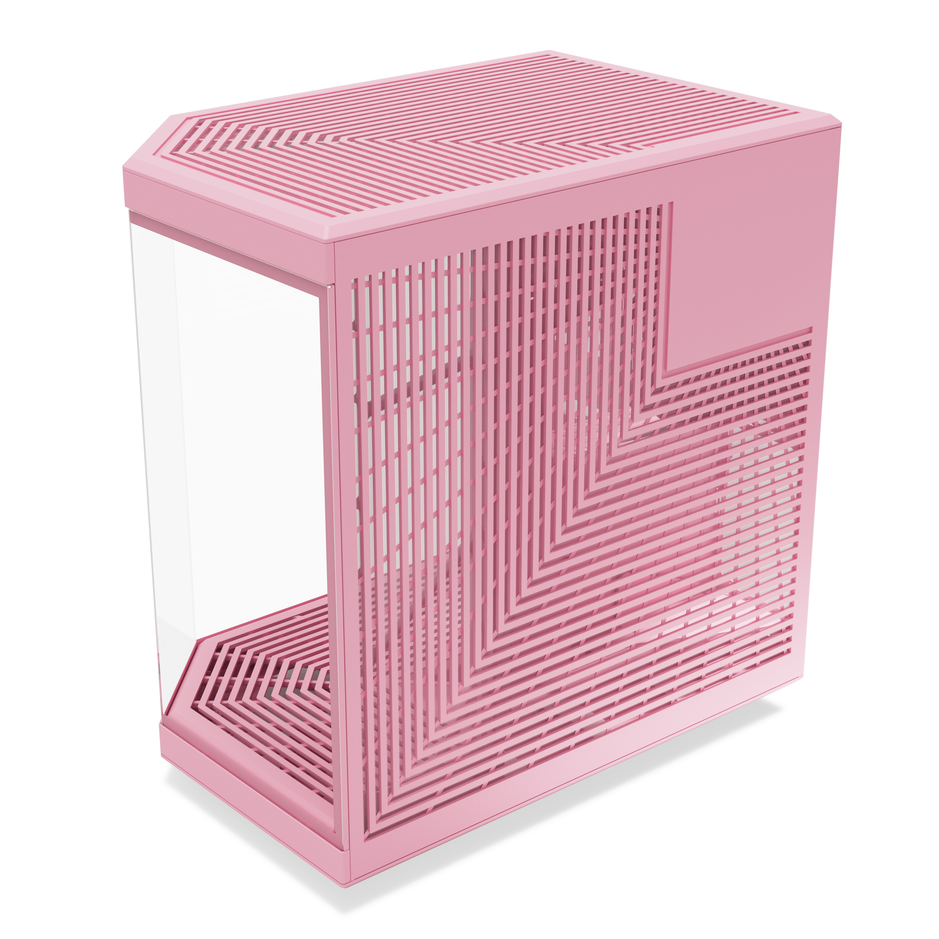 HYTE - HYTE Y70 Dual Chamber Mid-Tower ATX Case - Strawberry Milk