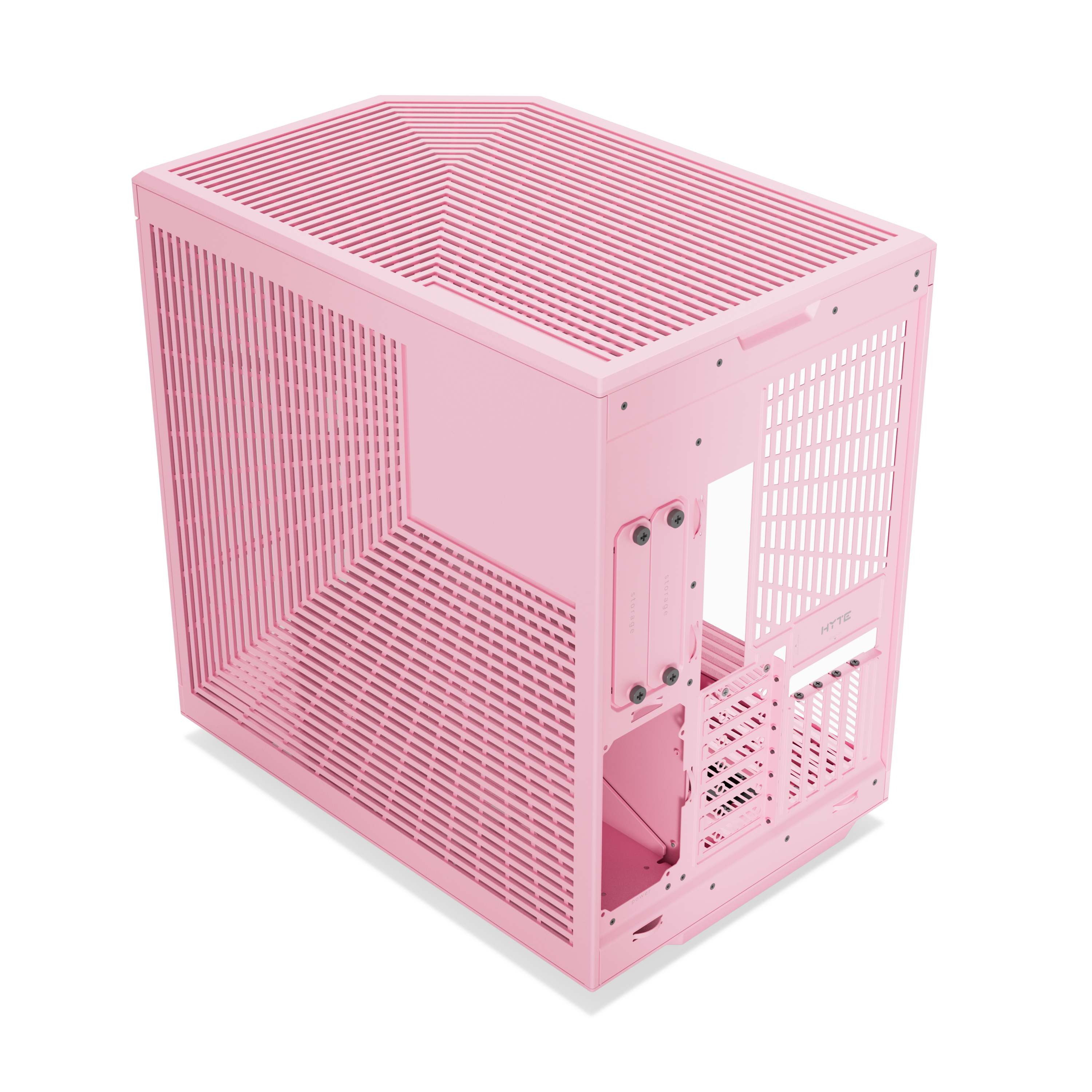 HYTE - HYTE Y70 Dual Chamber Mid-Tower ATX Case - Strawberry Milk