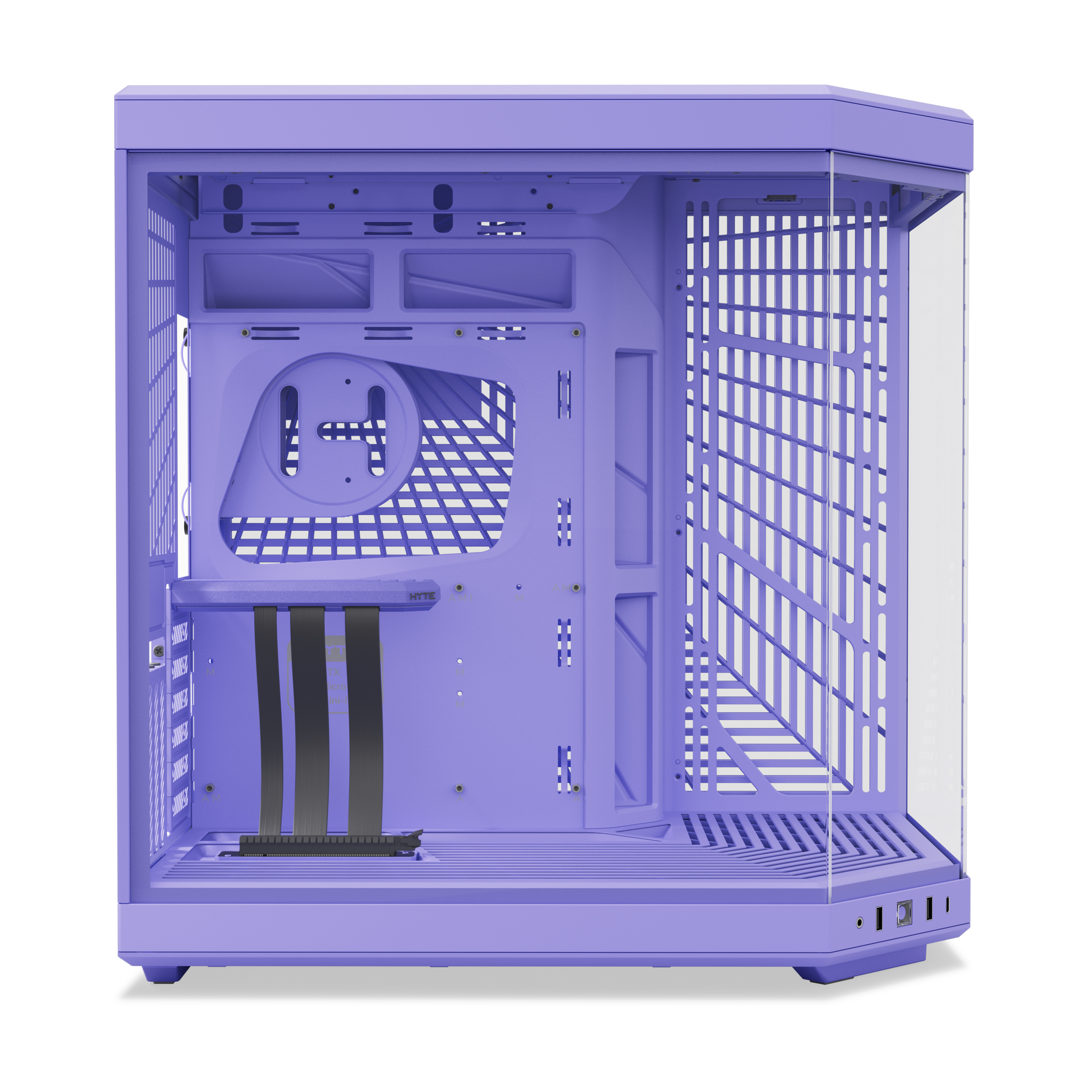 HYTE - HYTE Y70 Dual Chamber Mid-Tower ATX Case - Taro Milk