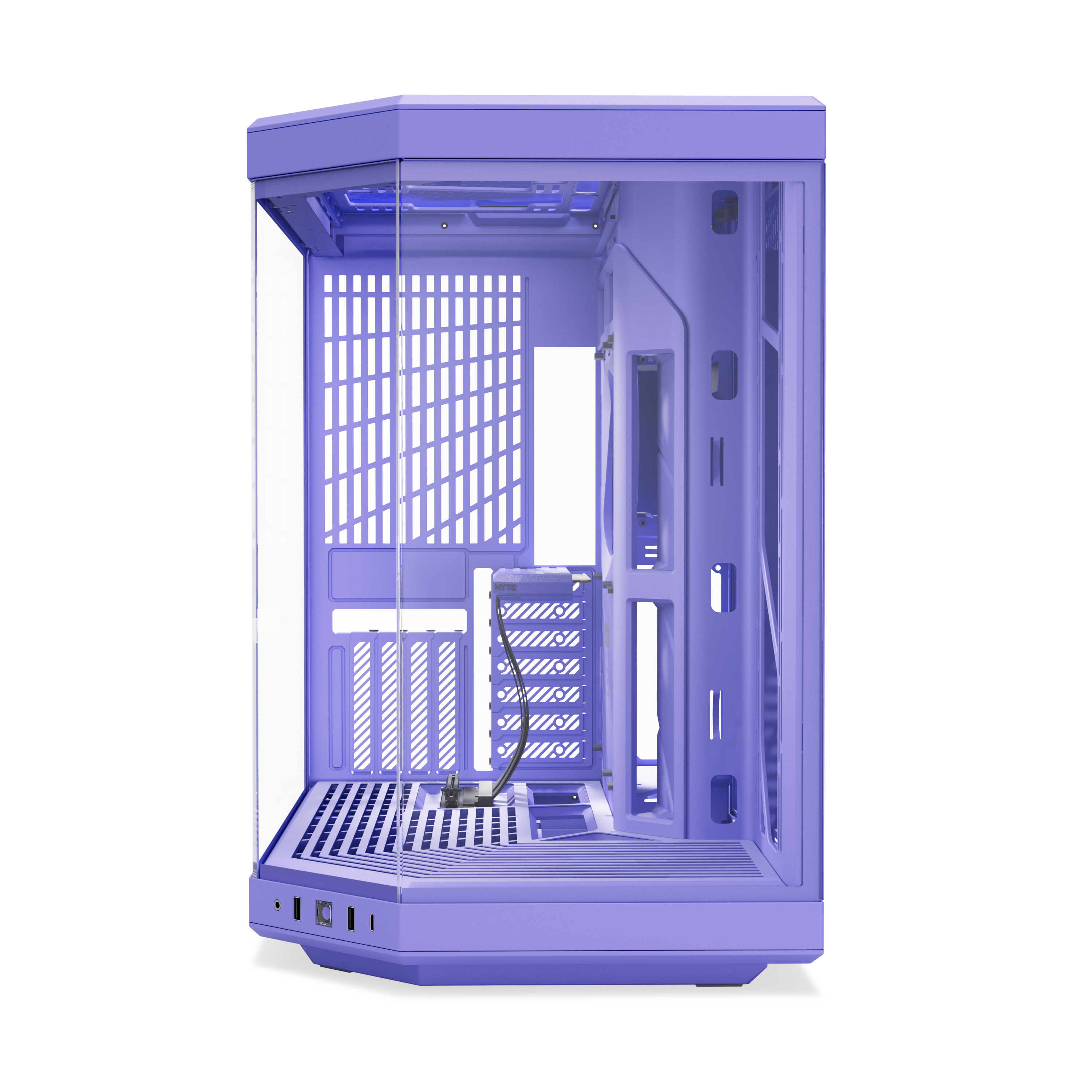 HYTE - HYTE Y70 Dual Chamber Mid-Tower ATX Case - Taro Milk