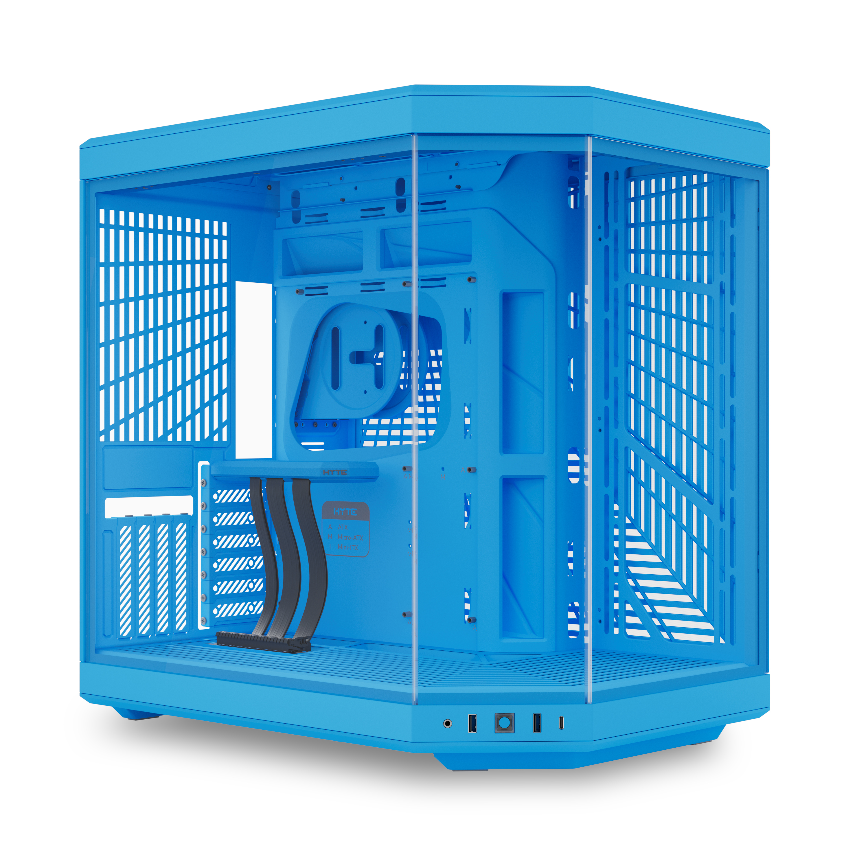 HYTE Y70 Dual Chamber Mid-Tower ATX Case - Blueberry Milk