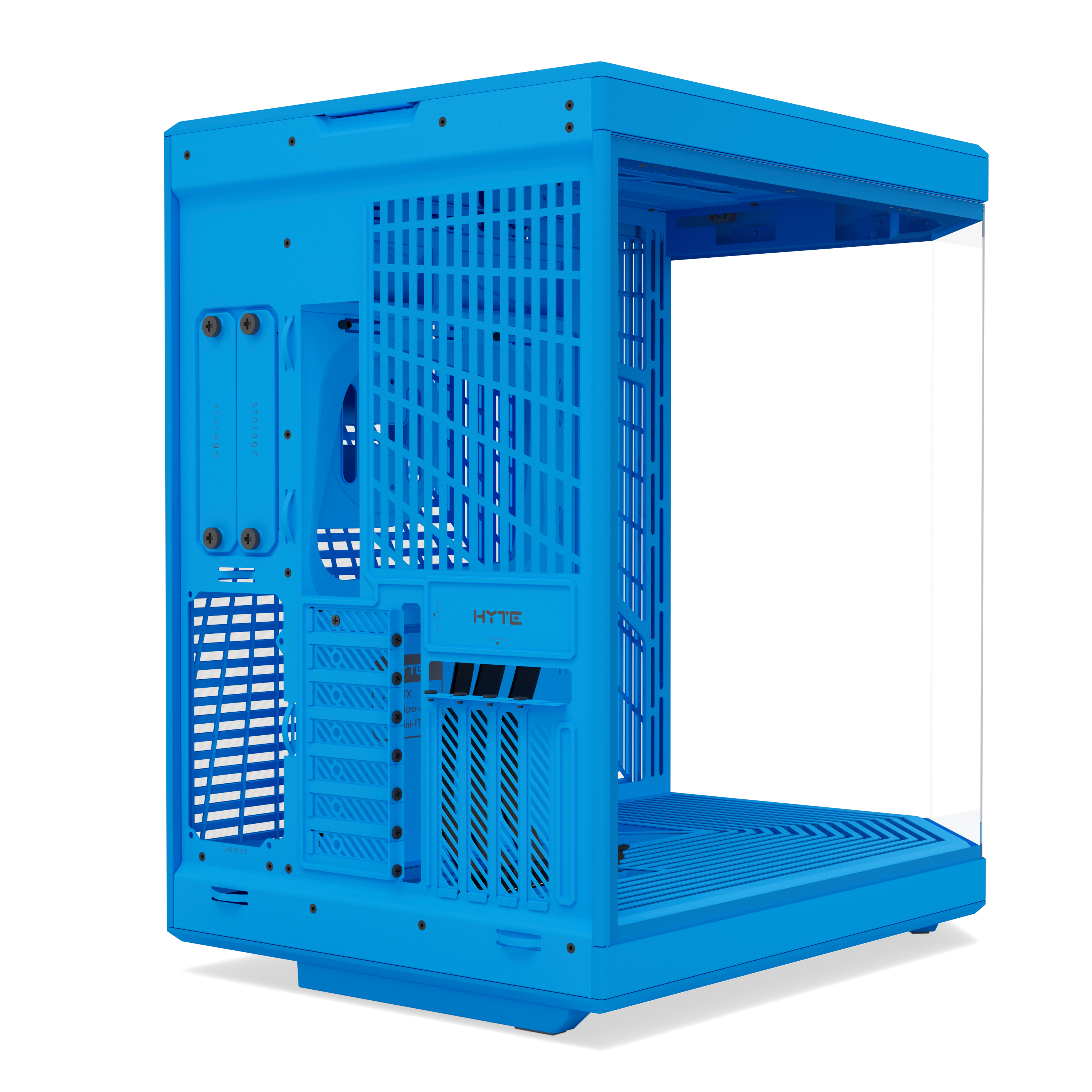 HYTE - HYTE Y70 Dual Chamber Mid-Tower ATX Case - Blueberry Milk