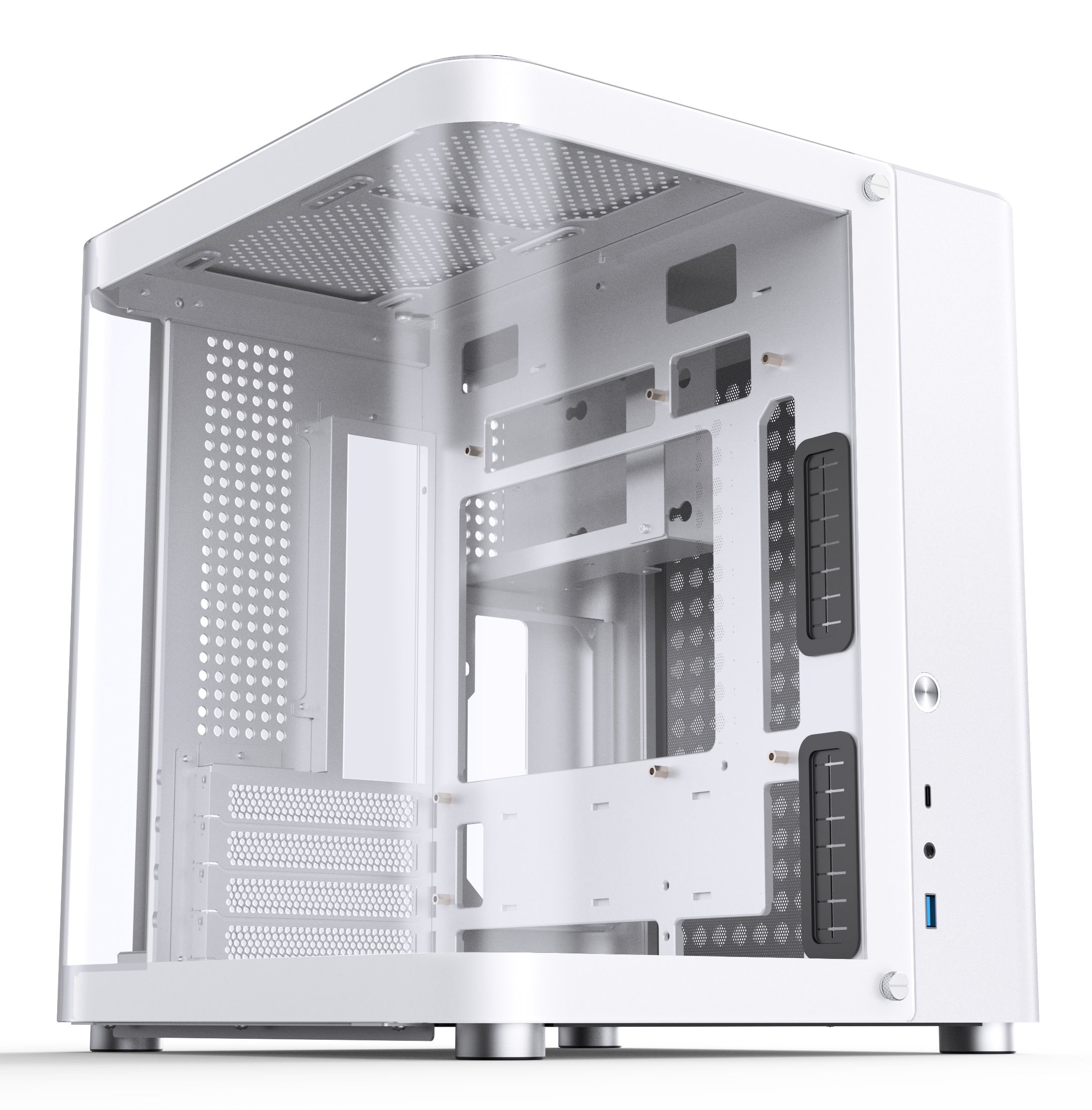 Jonsbo TK-1 2.0 Micro-ATX PC Case with Panoramic Glass Panel