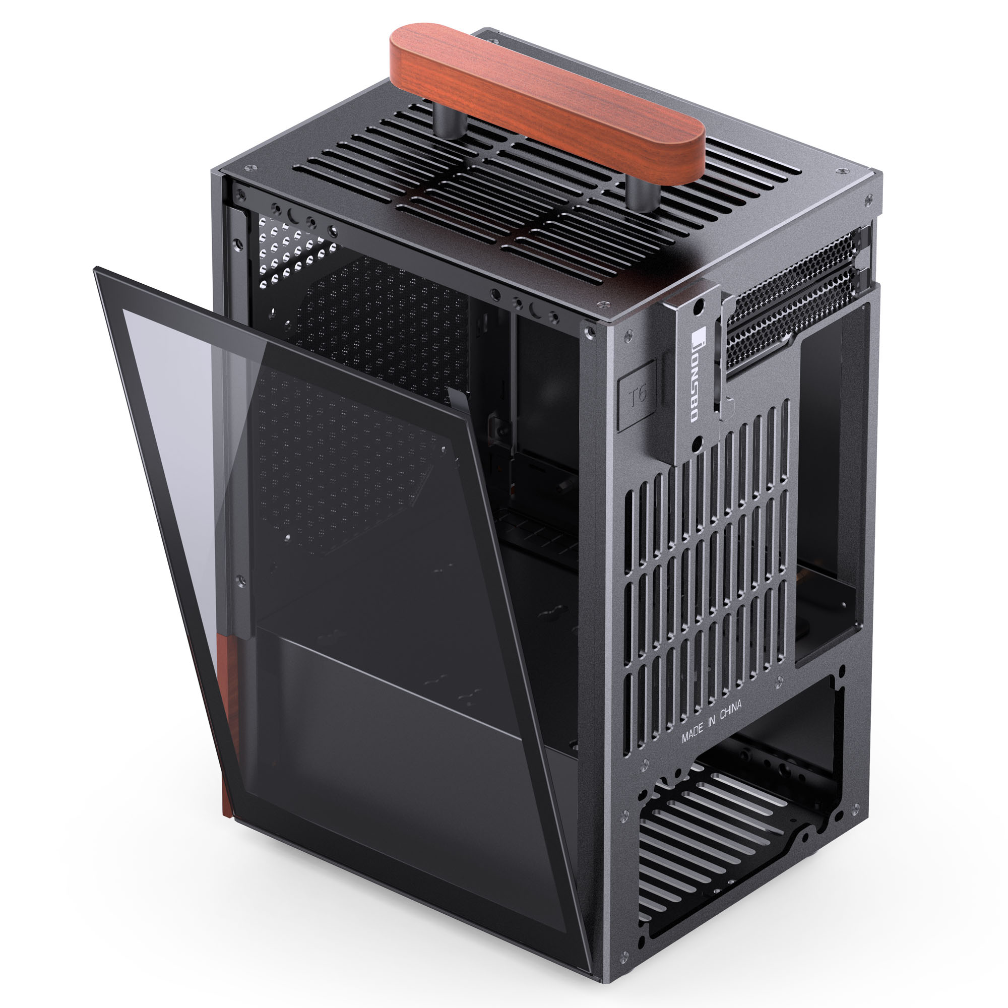 Jonsbo - Jonsbo T6 Mini-ITX Case - Black