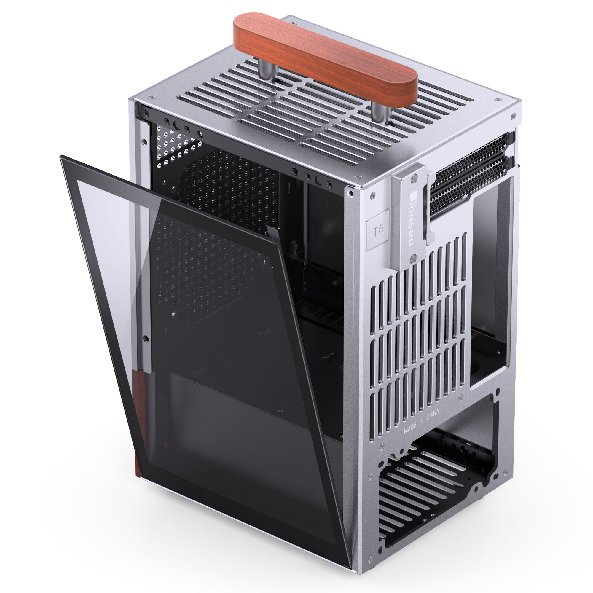 Jonsbo - Jonsbo T6 Mini-ITX Case - Silver