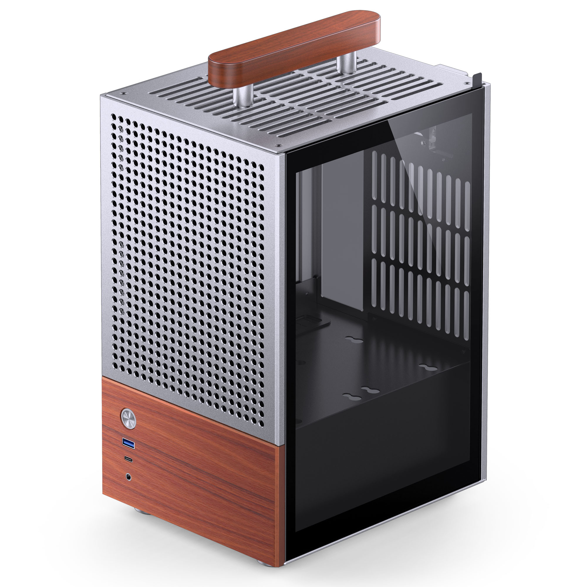 Jonsbo - Jonsbo T6 Mini-ITX Case - Silver