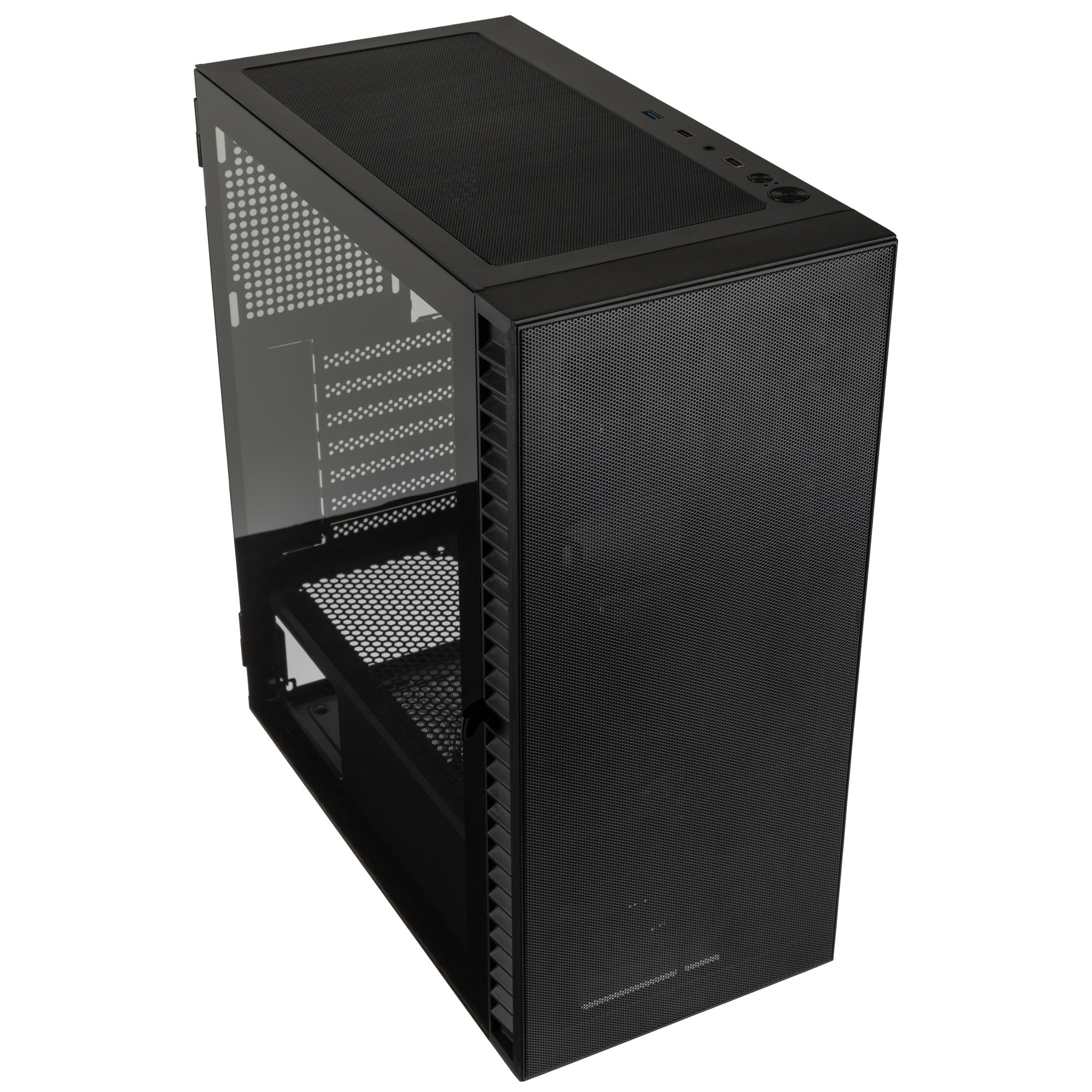 Kolink - Kolink Observatory HF Mesh Core Midi Tower Case - Black No Fans