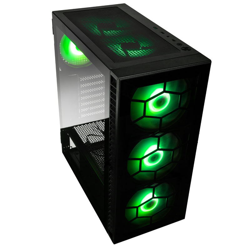 Kolink - Kolink Observatory HF Plus Glass ARGB Midi Tower Case - Black