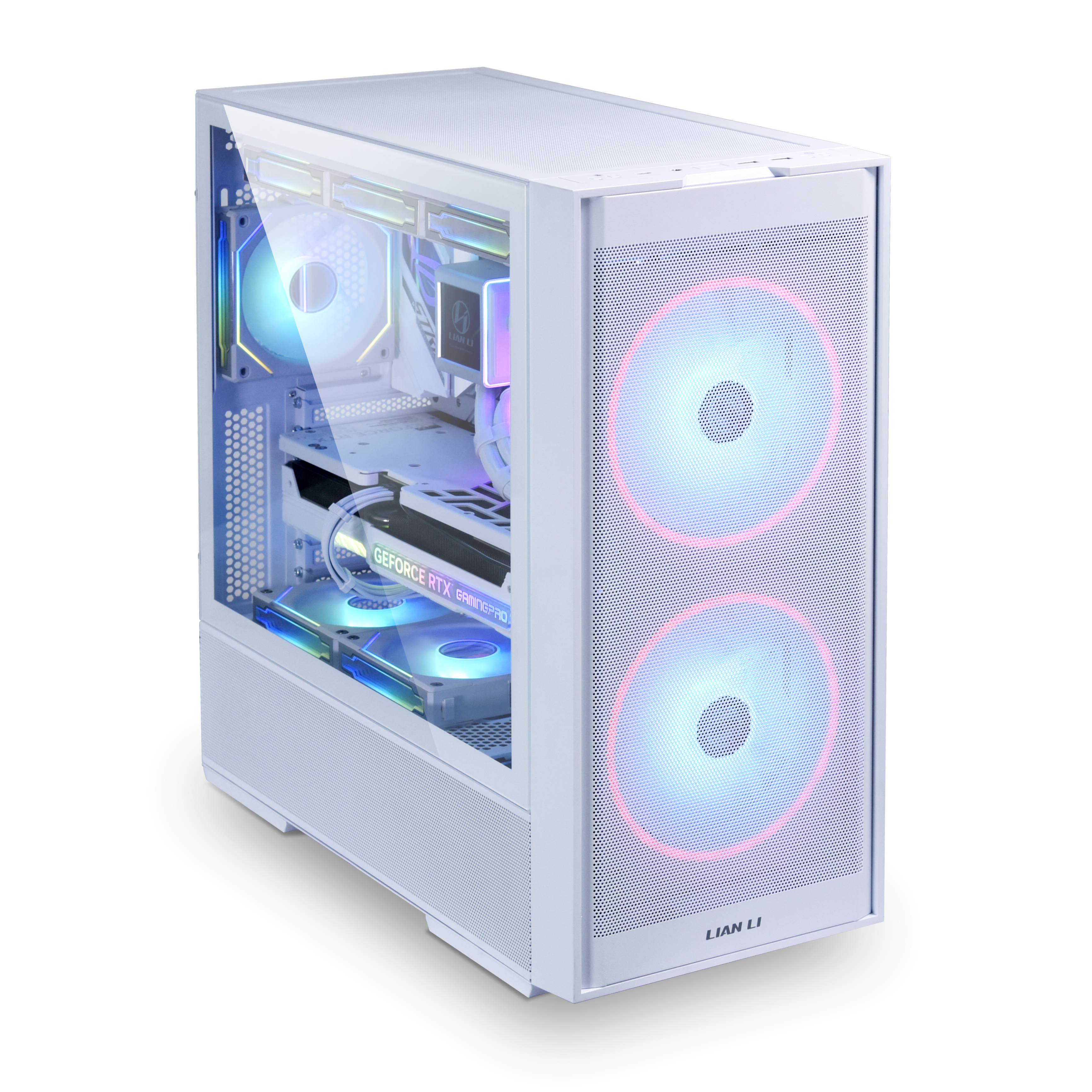 Lian Li - Lian Li LANCOOL 206 Mid-Tower Case - White