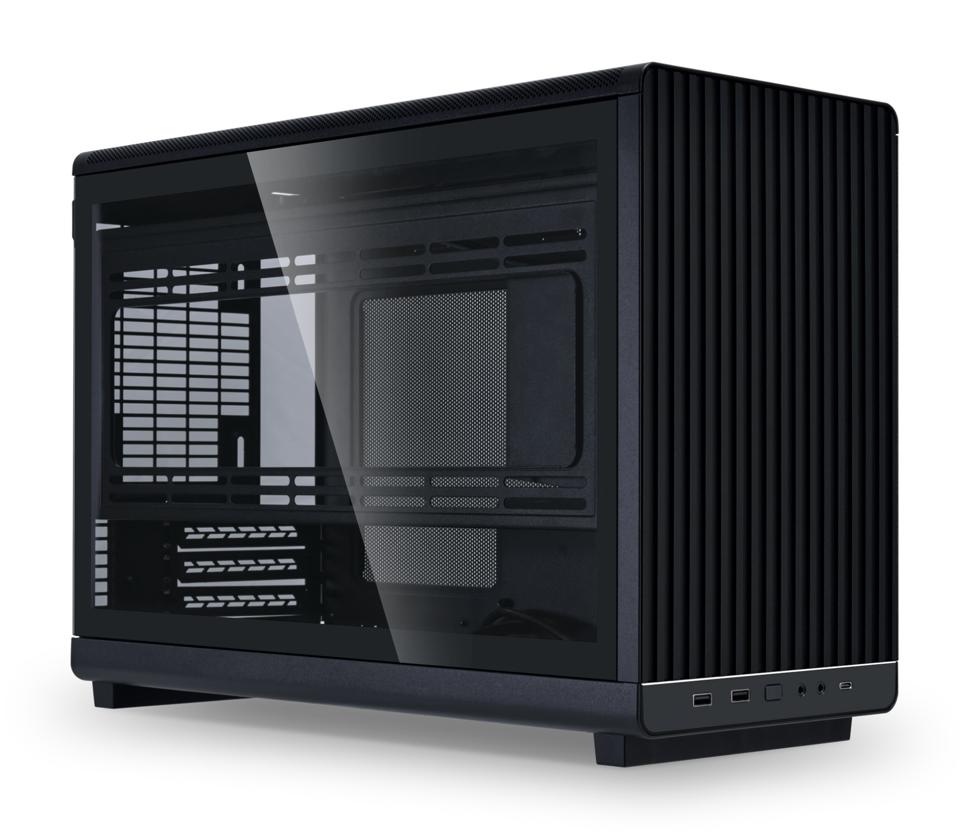 Lian Li - Lian Li optional glass panel for A3-mATX Black case