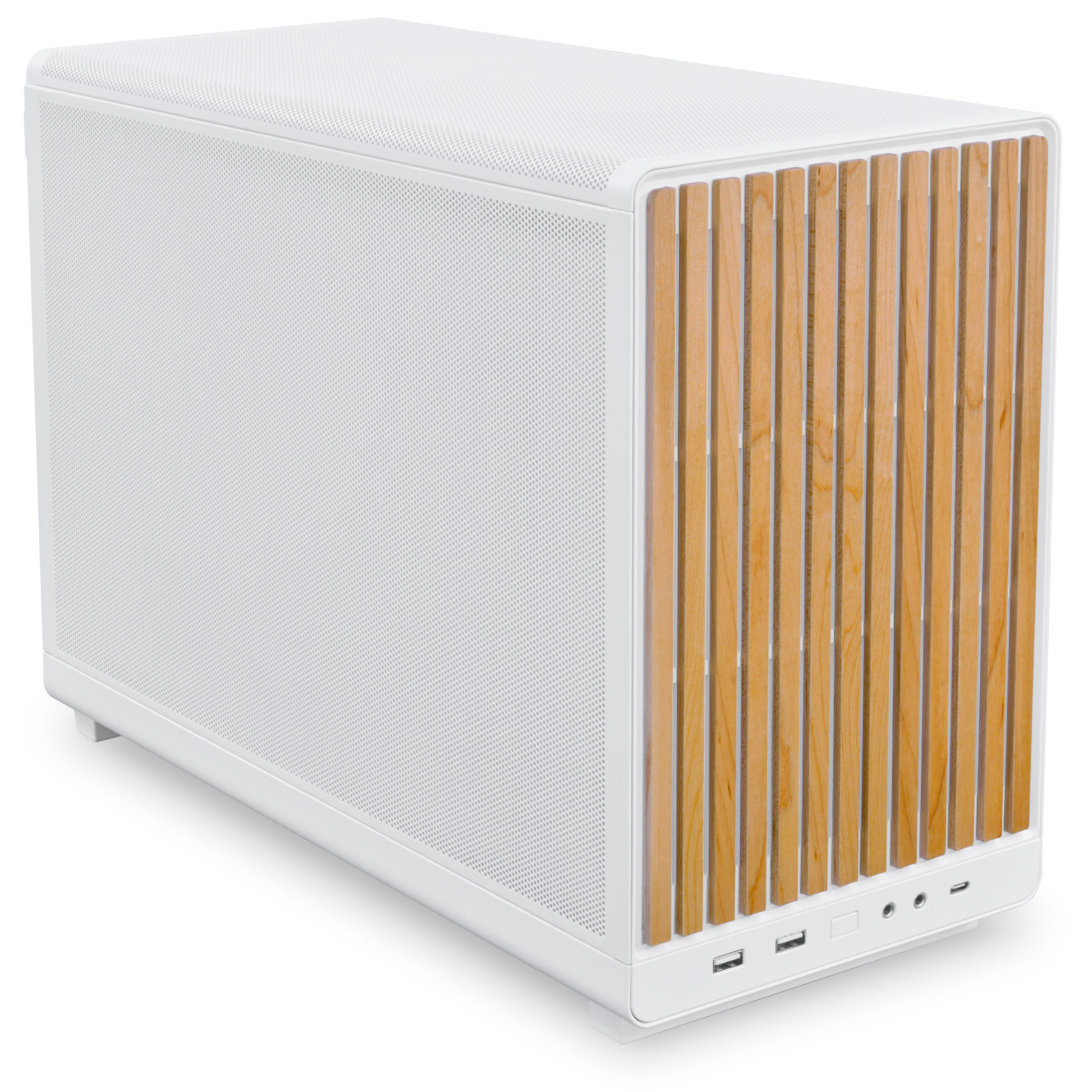 Lian Li A3 mATX Wood Edition - White