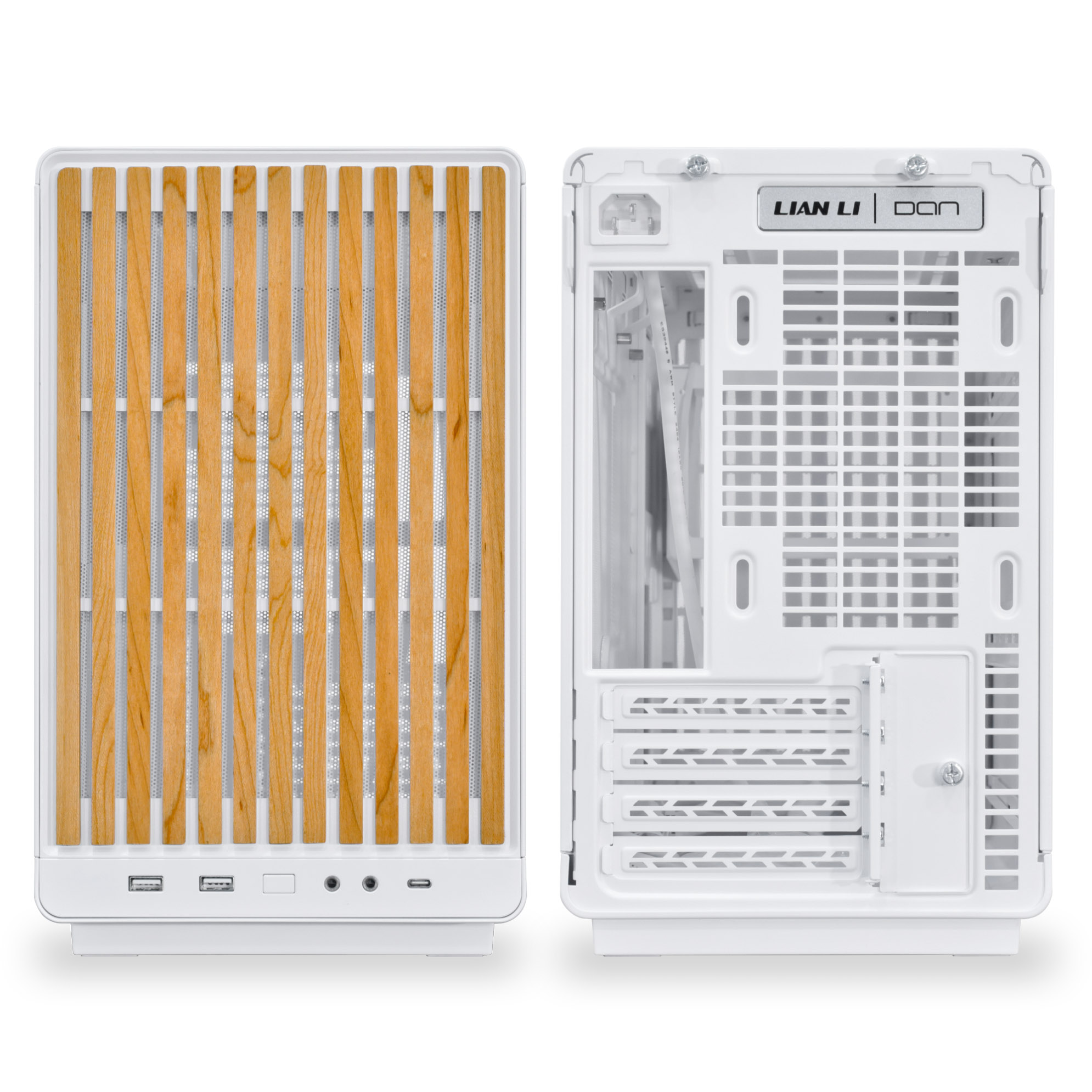 Lian Li - Lian Li A3 mATX Wood Edition - White