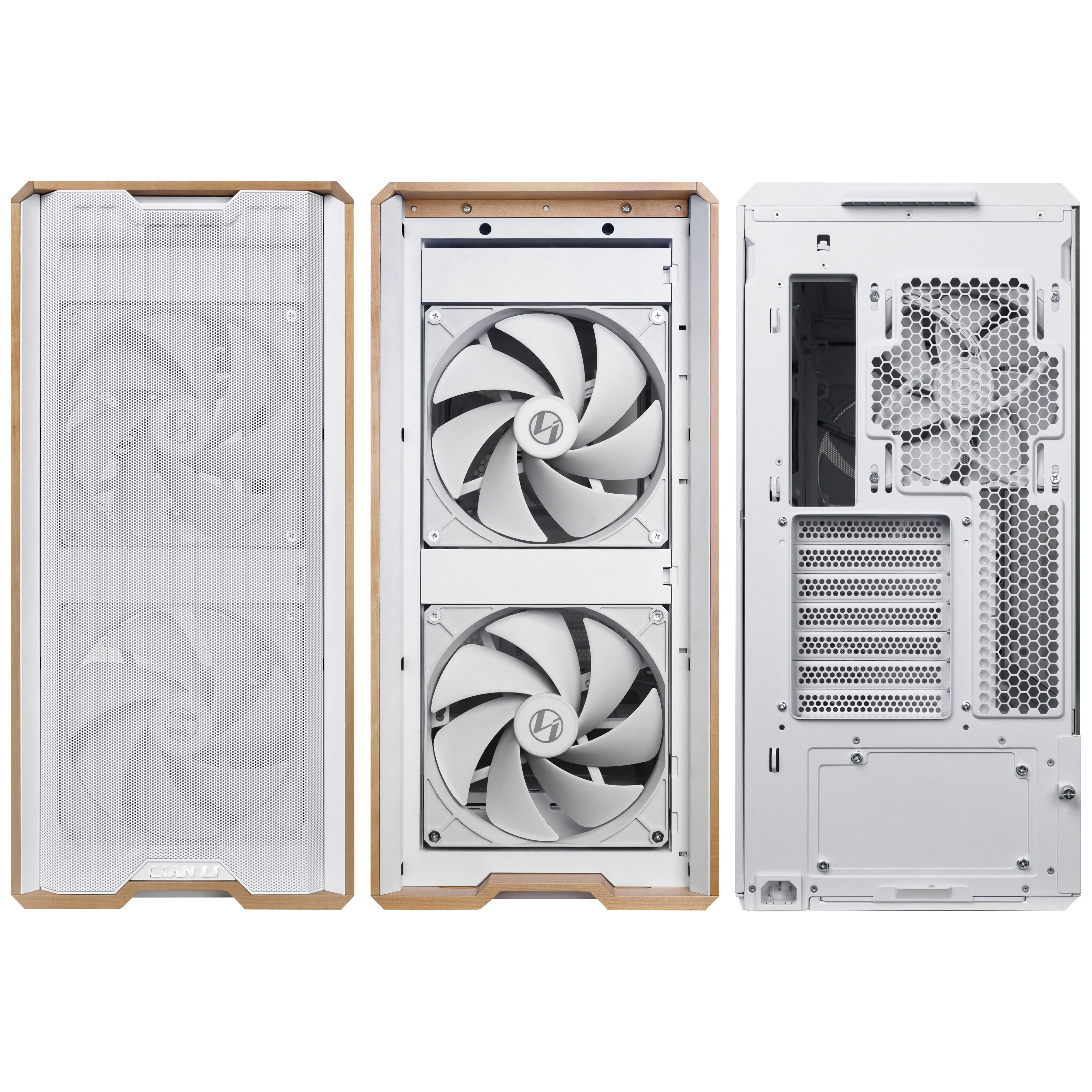 Lian Li Lancool 217 Mid-Tower Case with Stylish Wooden Accents | OcUK