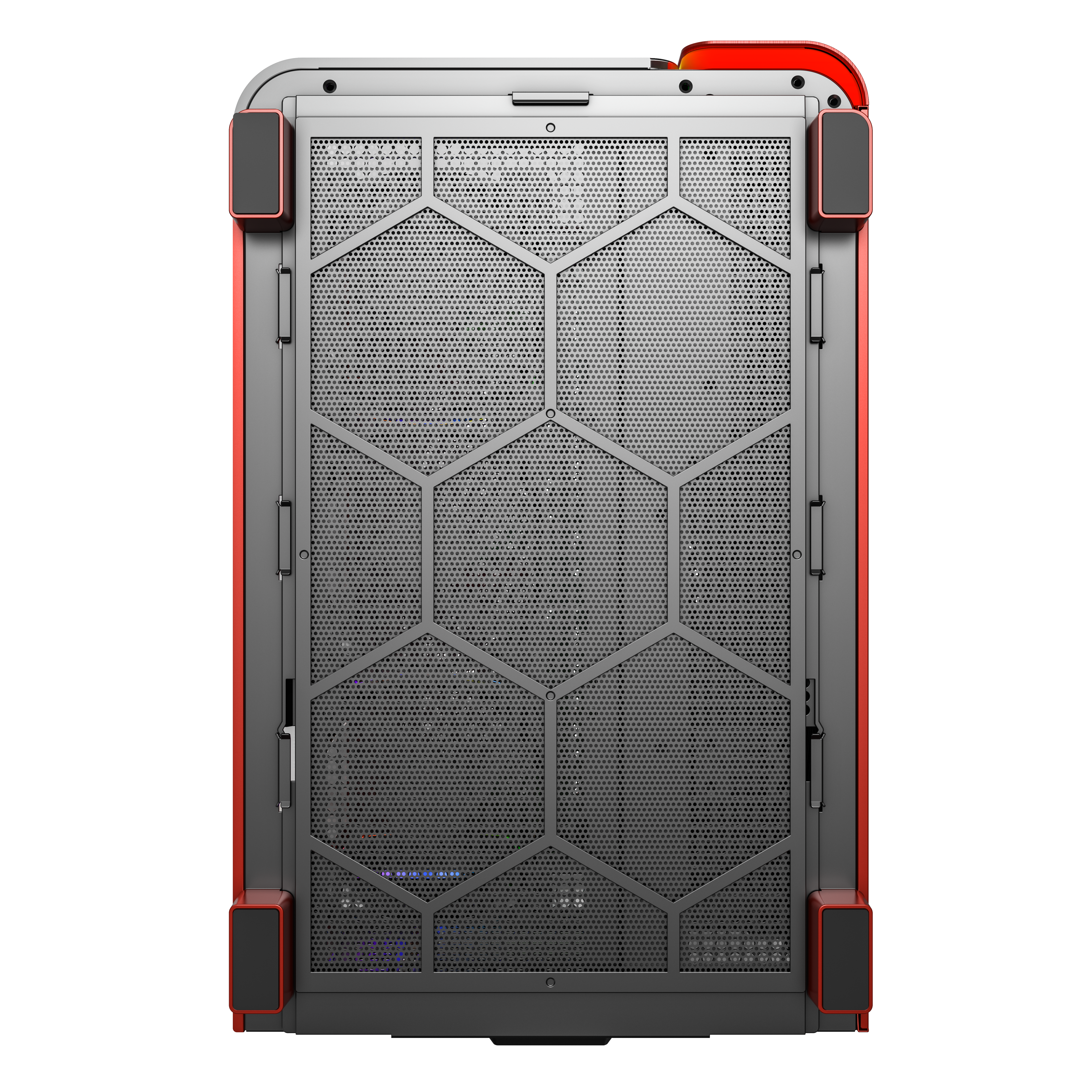 montech - Montech KING 95 PRO Midi-Tower, Tempered Glass, ARGB - Red