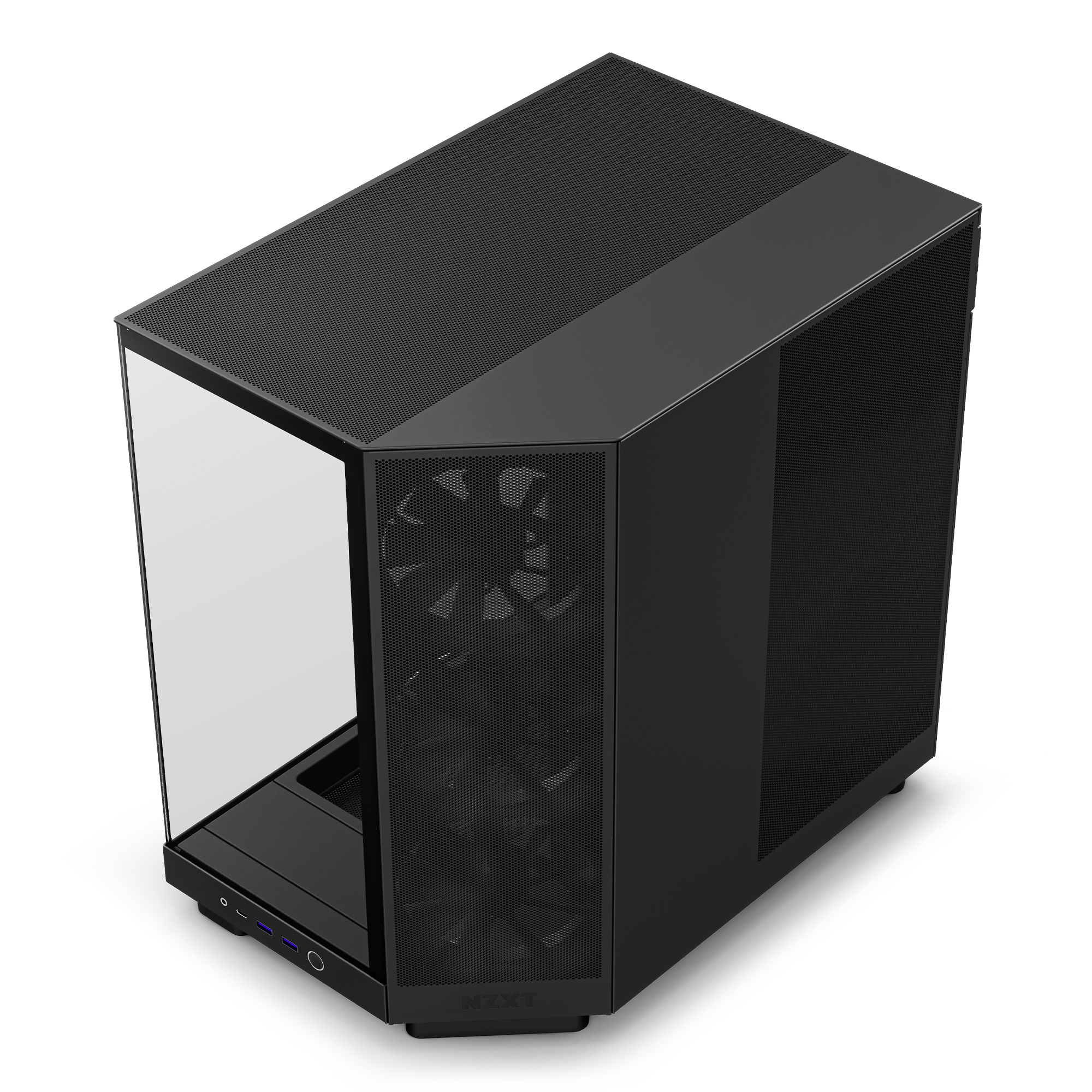 NZXT - NZXT H6 Flow Mid-Tower Case - Black