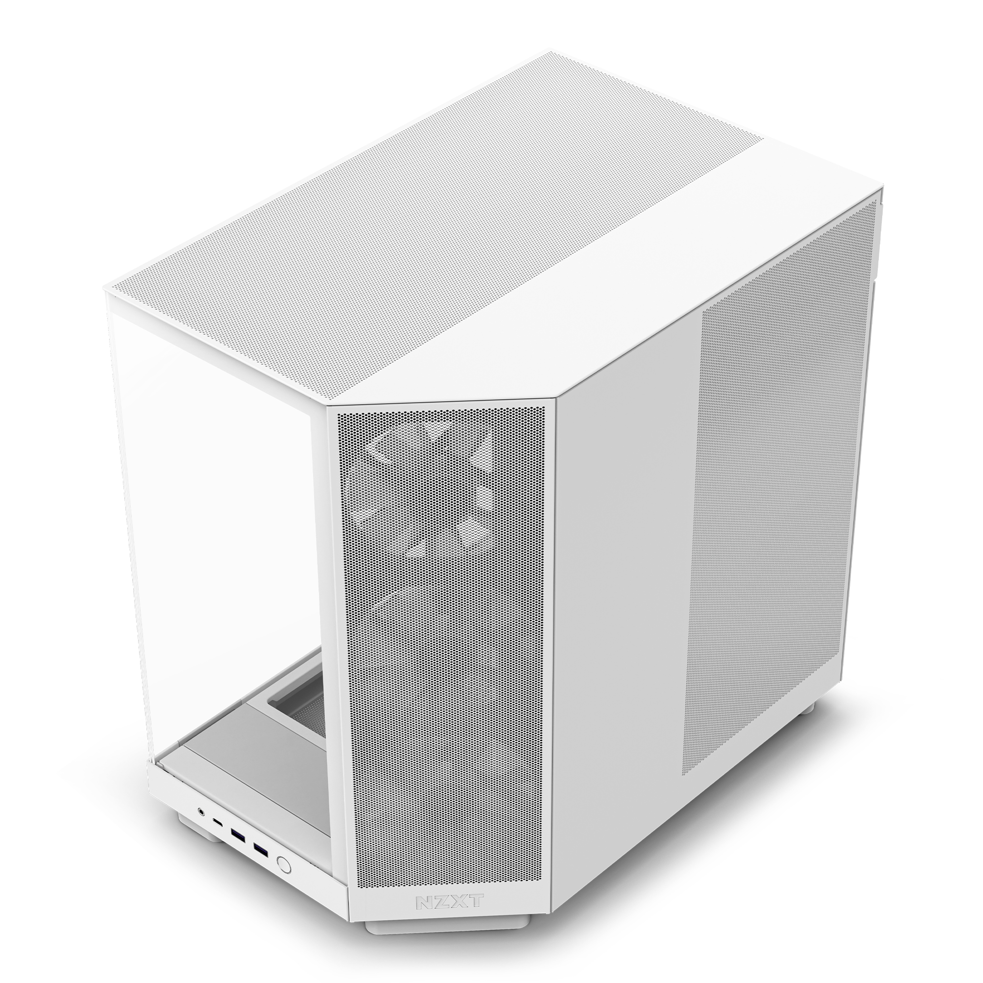 NZXT - NZXT H6 Flow RGB Mid-Tower Case - White