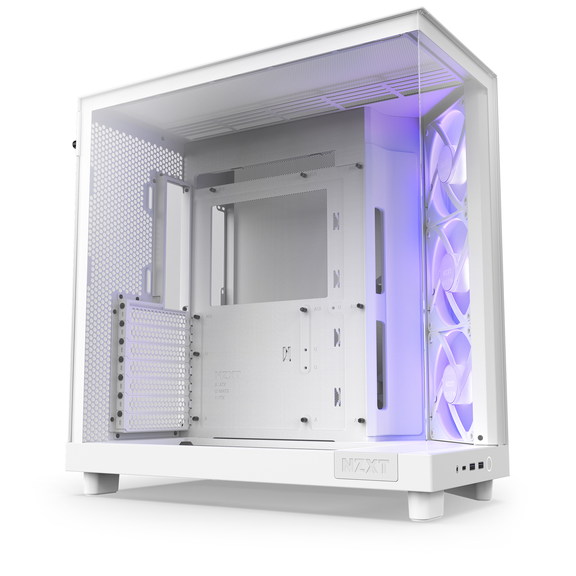 NZXT H6 Flow RGB Mid-Tower Case - White