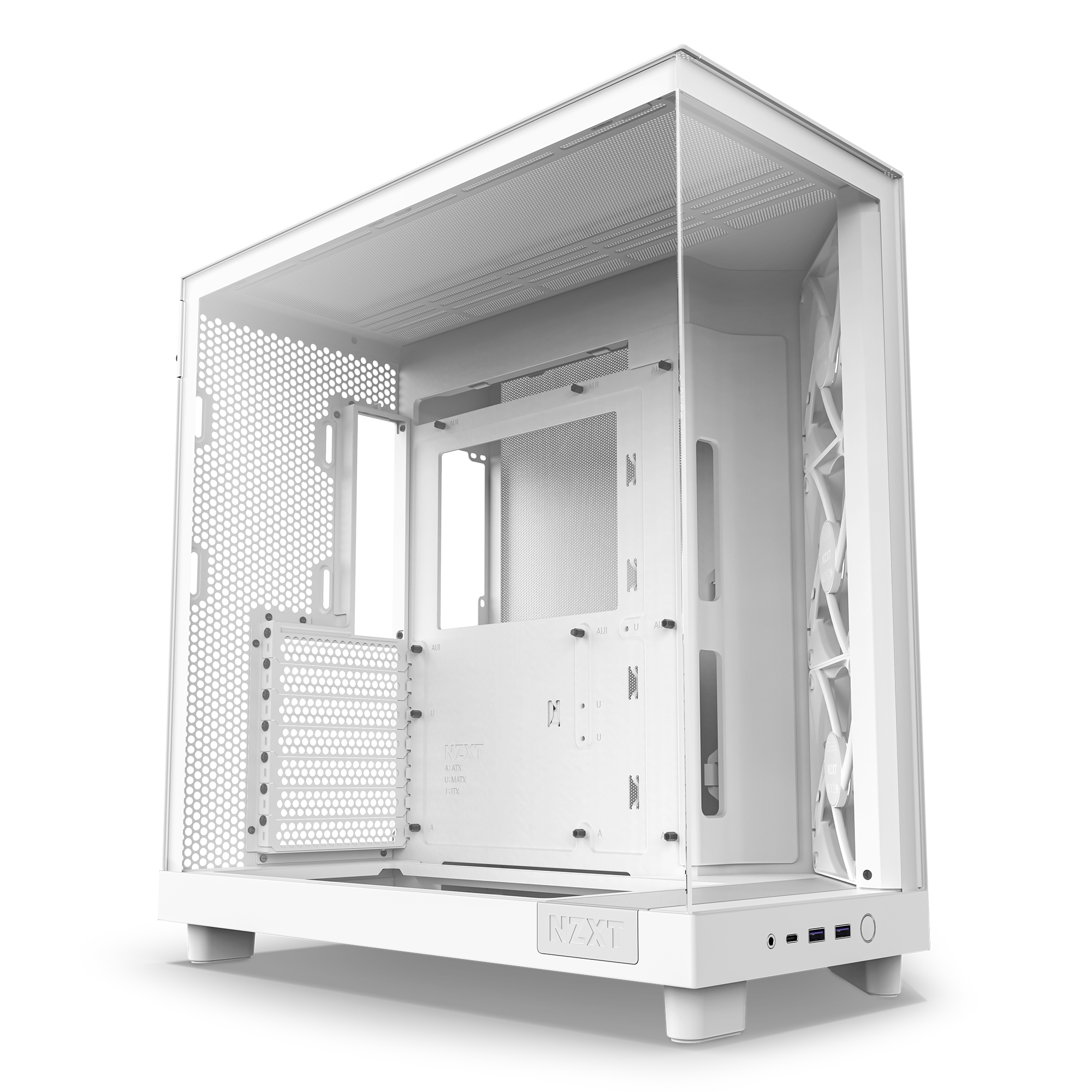 NZXT H6 Flow RGB Mid-Tower Case - White