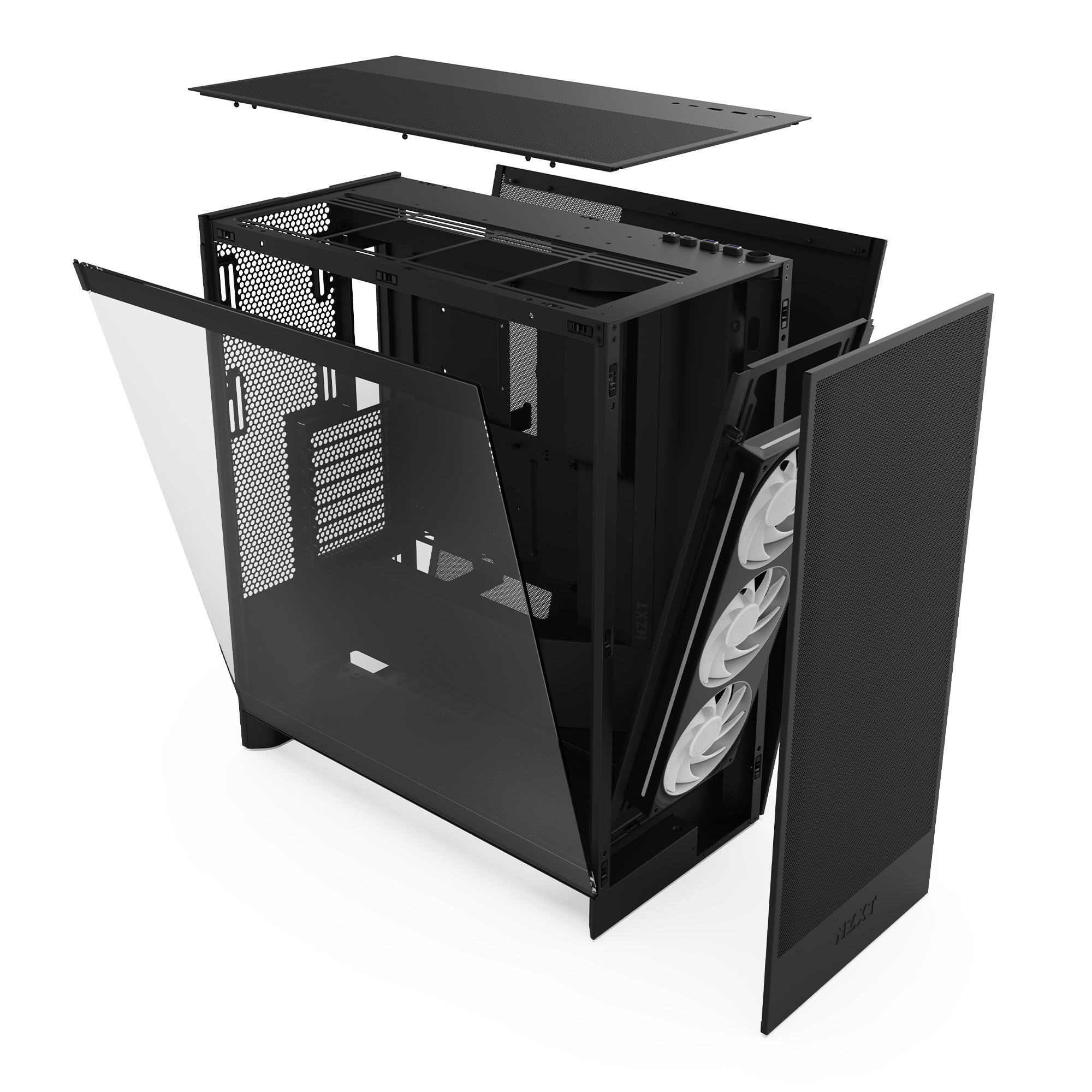 NZXT - NZXT H7 Flow (2024) Mid-Tower Case - All Black