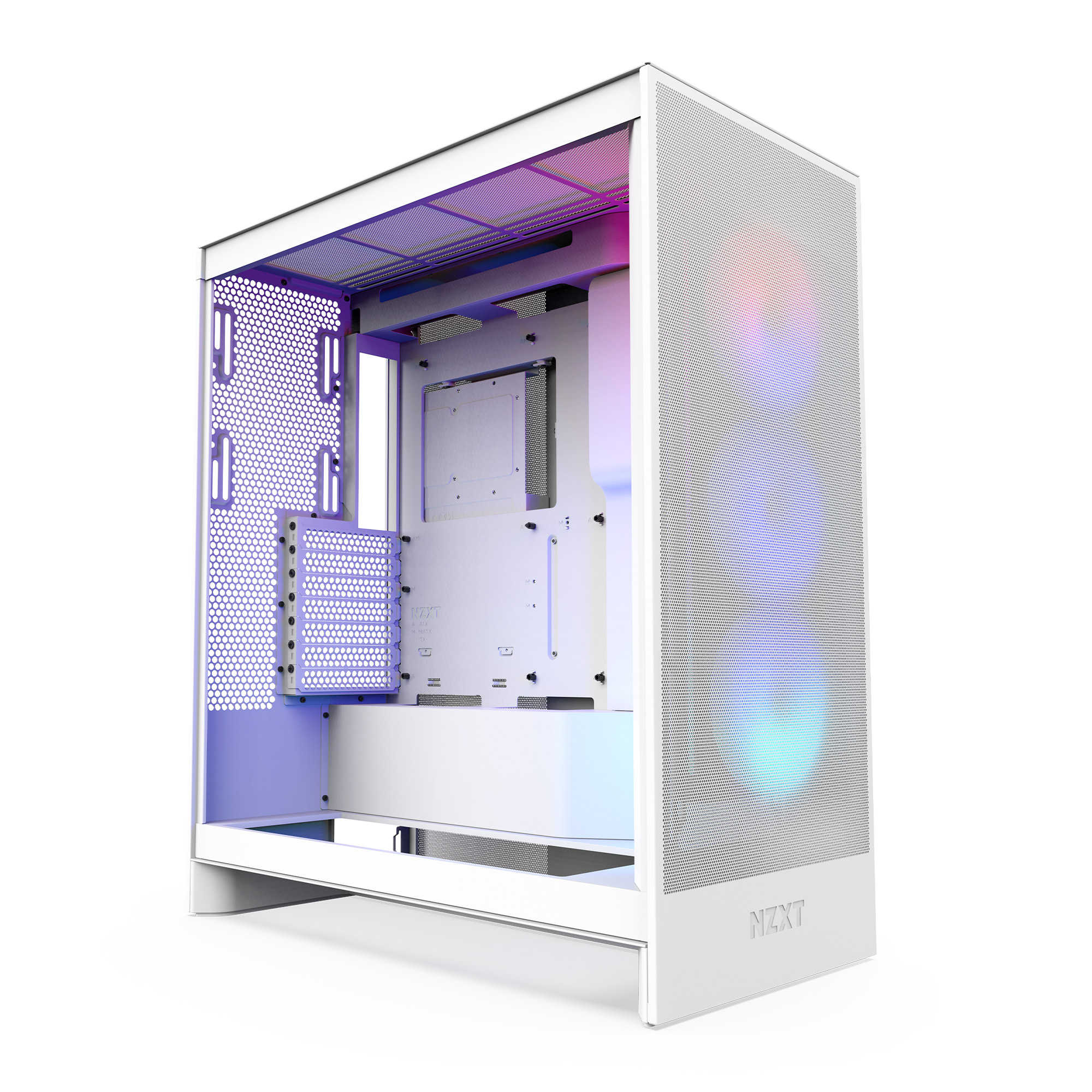 NZXT H7 Flow RGB (2024) Mid-Tower Case - All White