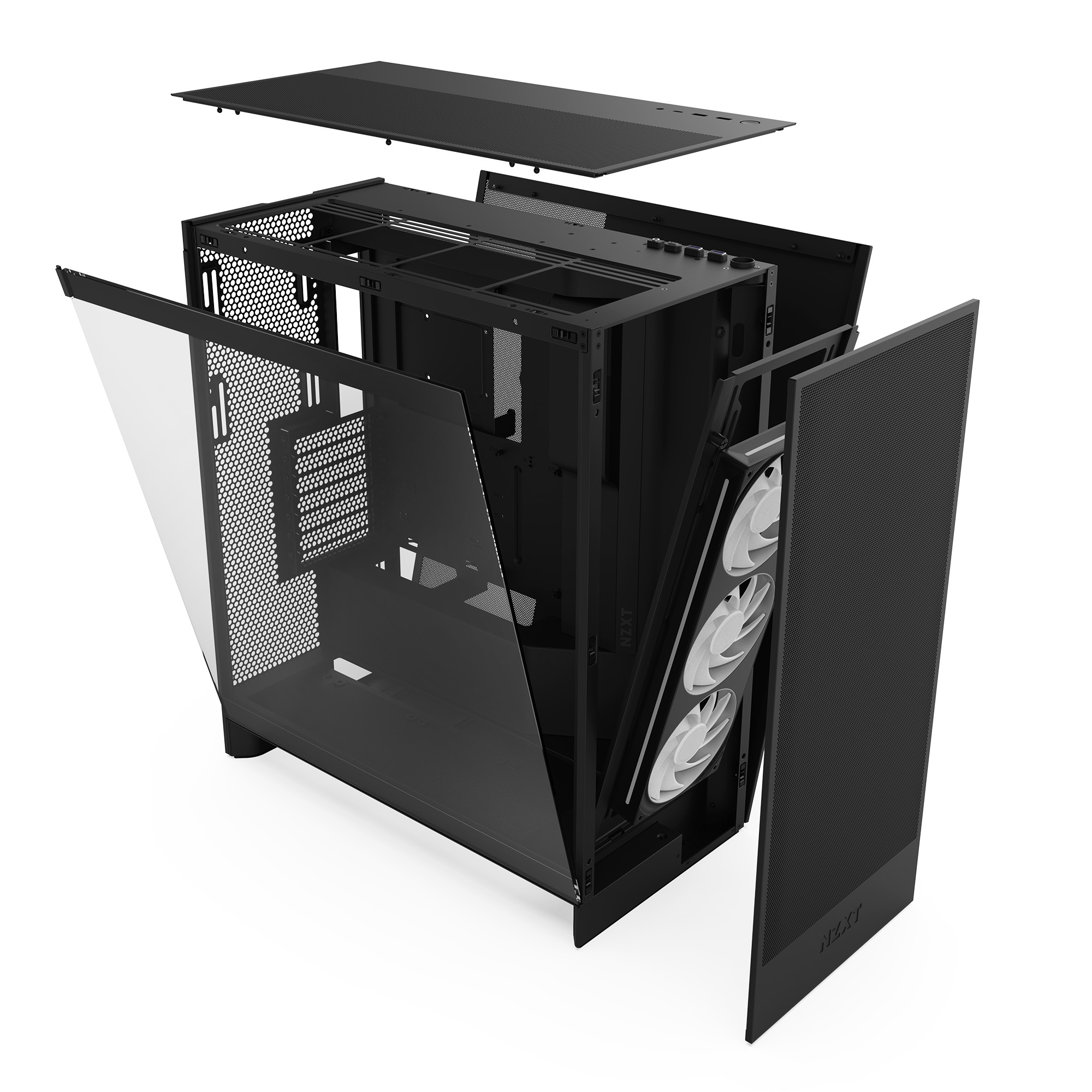 NZXT - NZXT H7 Flow RGB (2024) Mid-Tower Case - All Black