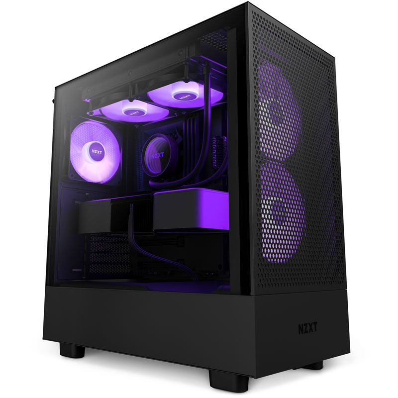 NZXT H5 Flow RGB Matte Black Mid Tower Case