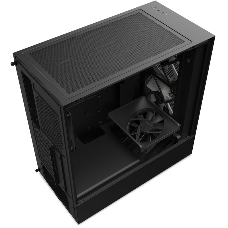 NZXT - NZXT H5 Flow RGB Matte Black Mid Tower Case